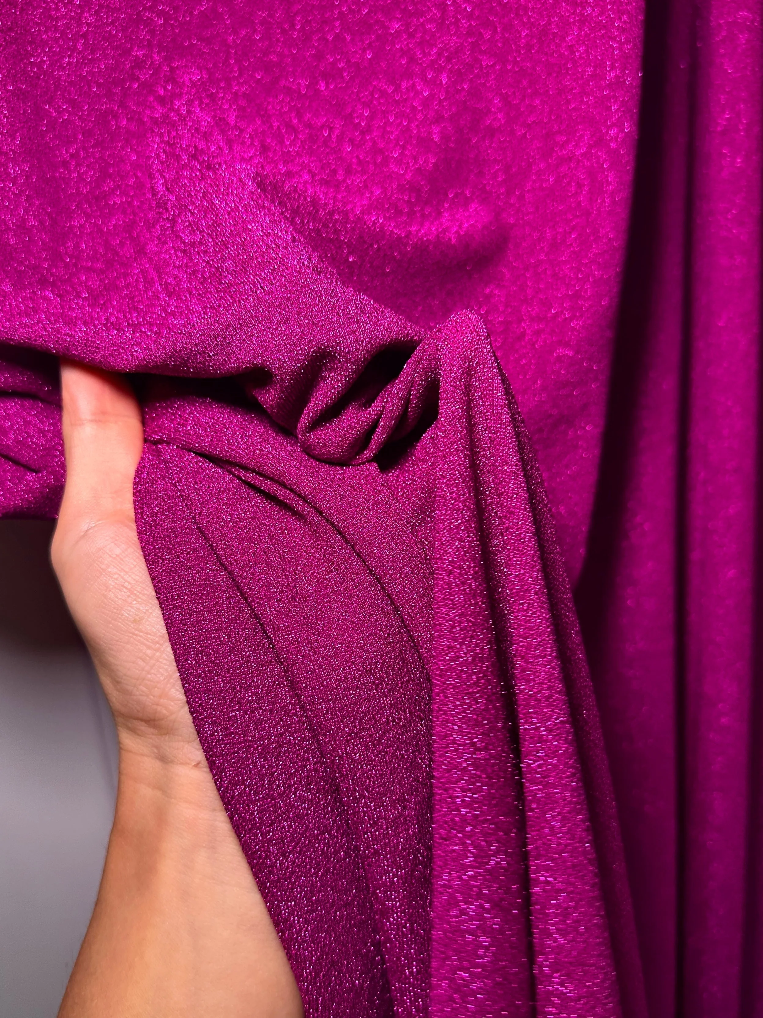 Magenta Spandex Lurex Knit - Image 9
