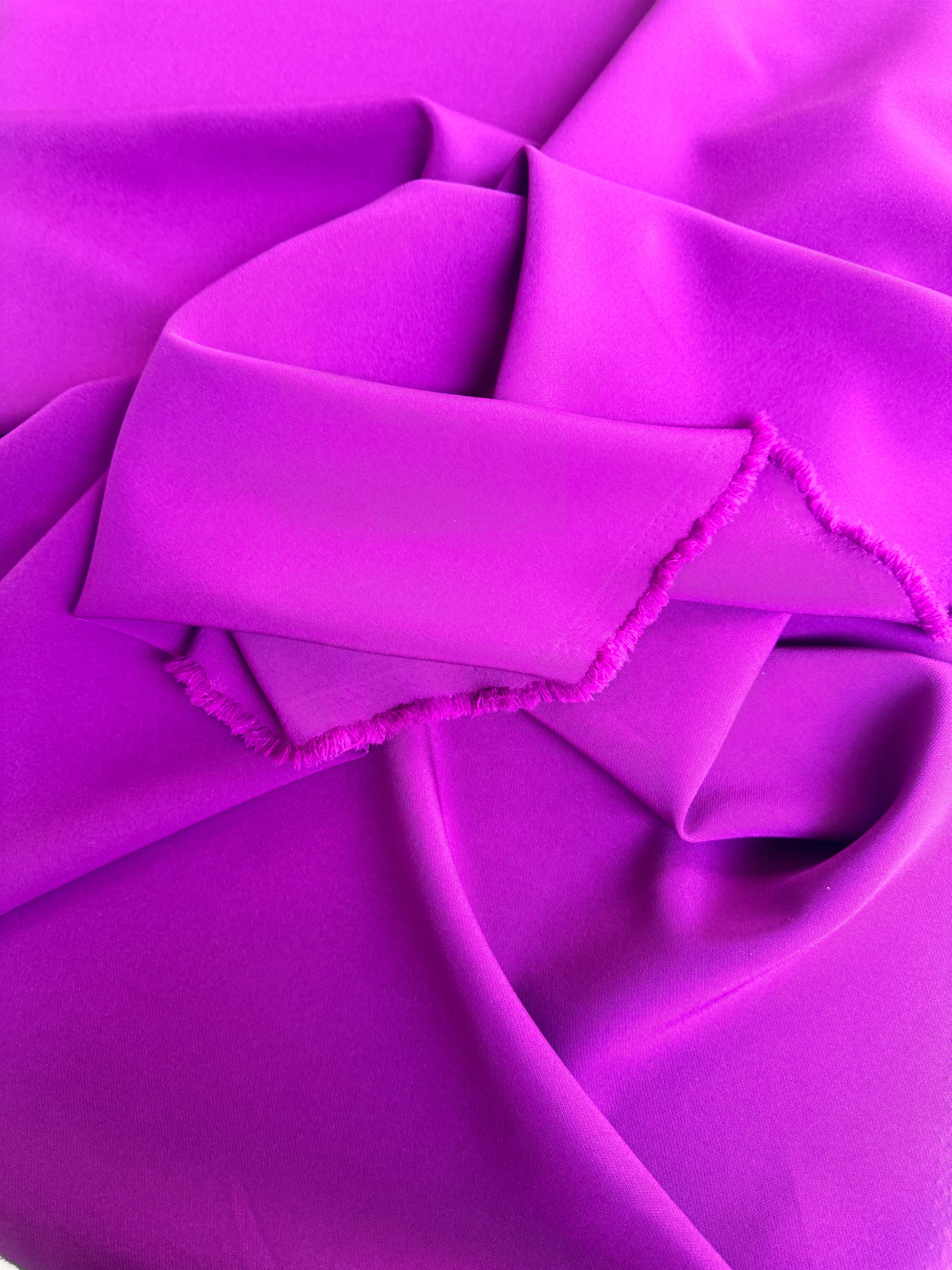 Magenta Stretch Crepe - Image 9
