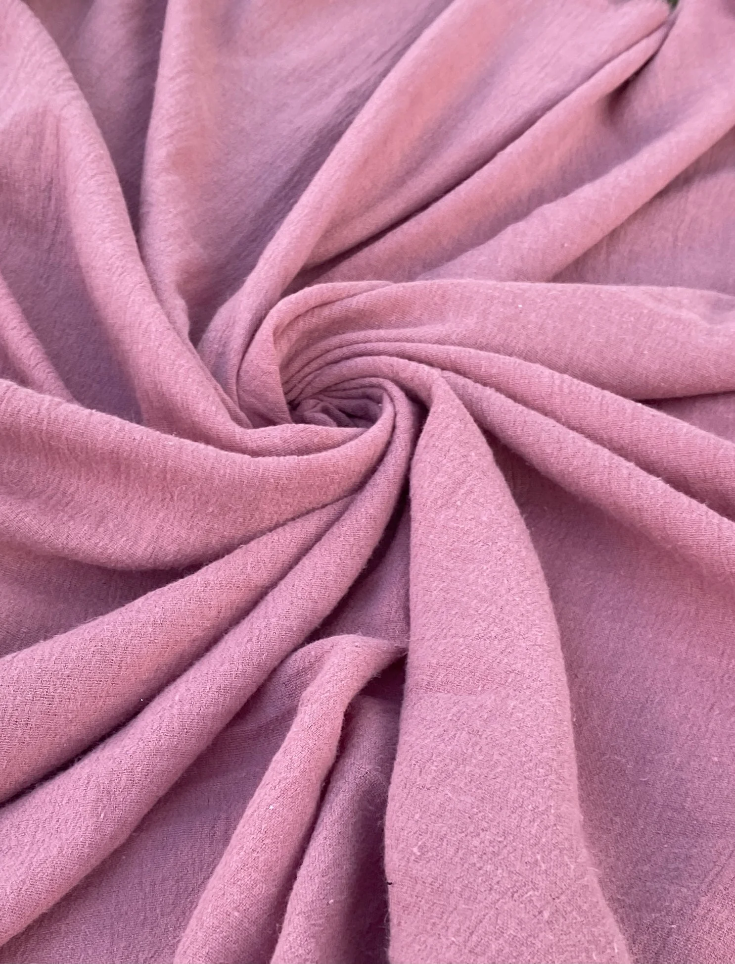 Mauve Crinkle Cotton Gauze - Image 6