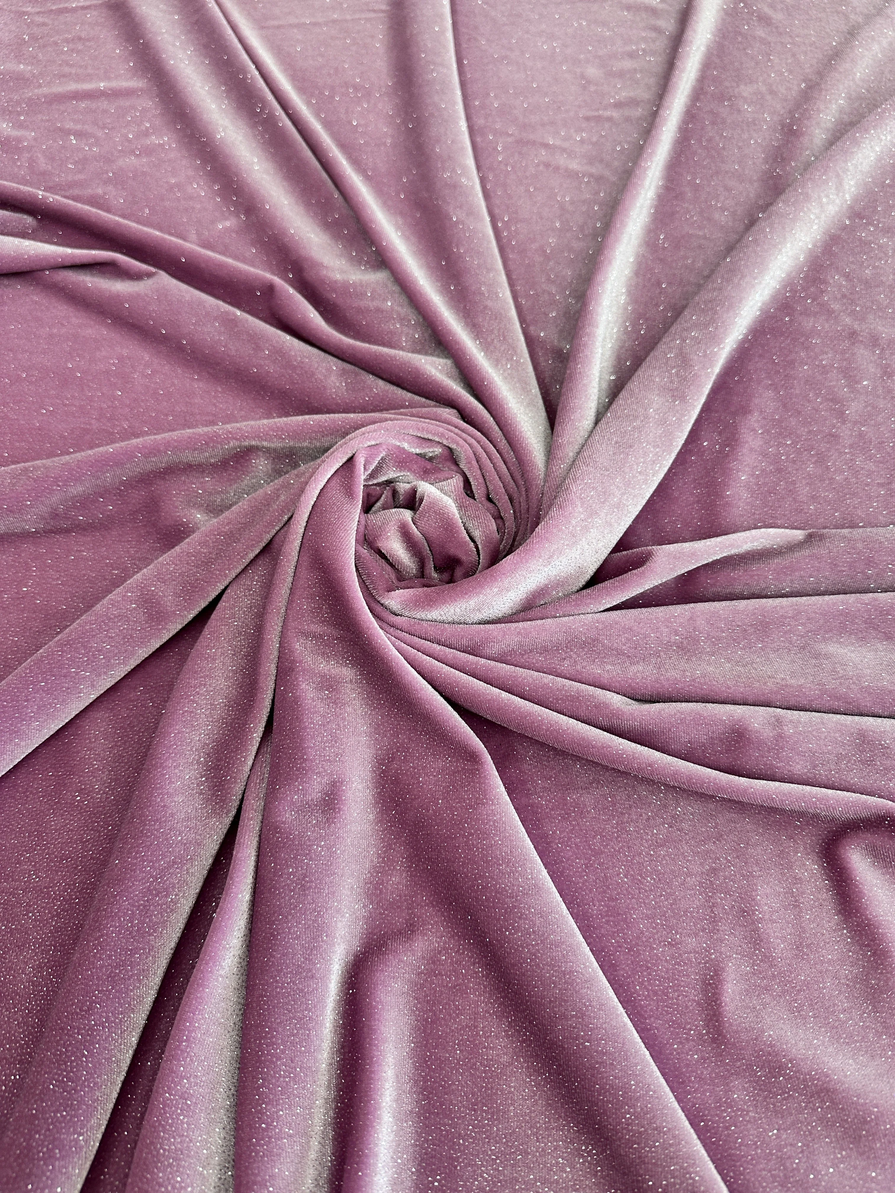 Mauve Shimmery Stretch Velvet - Image 10