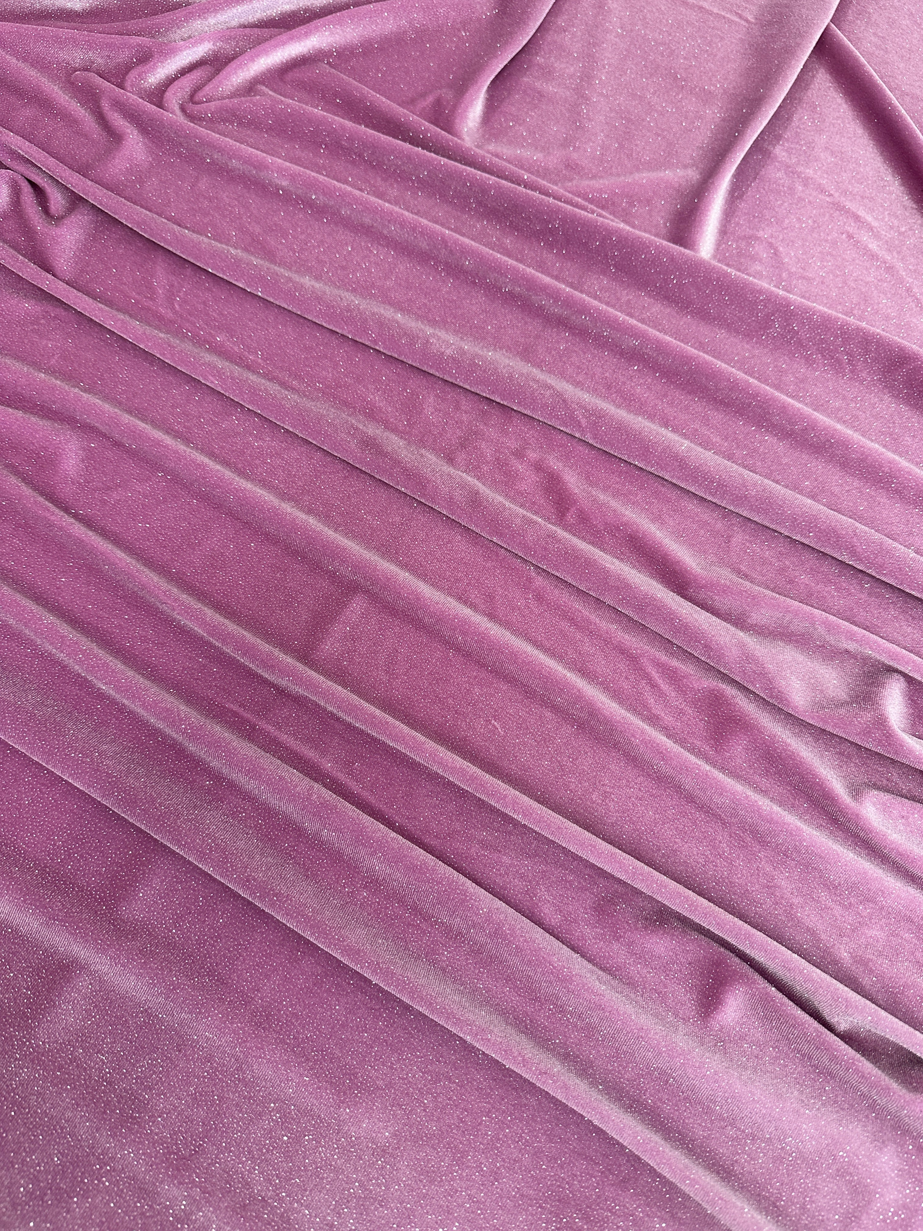 Mauve Shimmery Stretch Velvet - Image 4