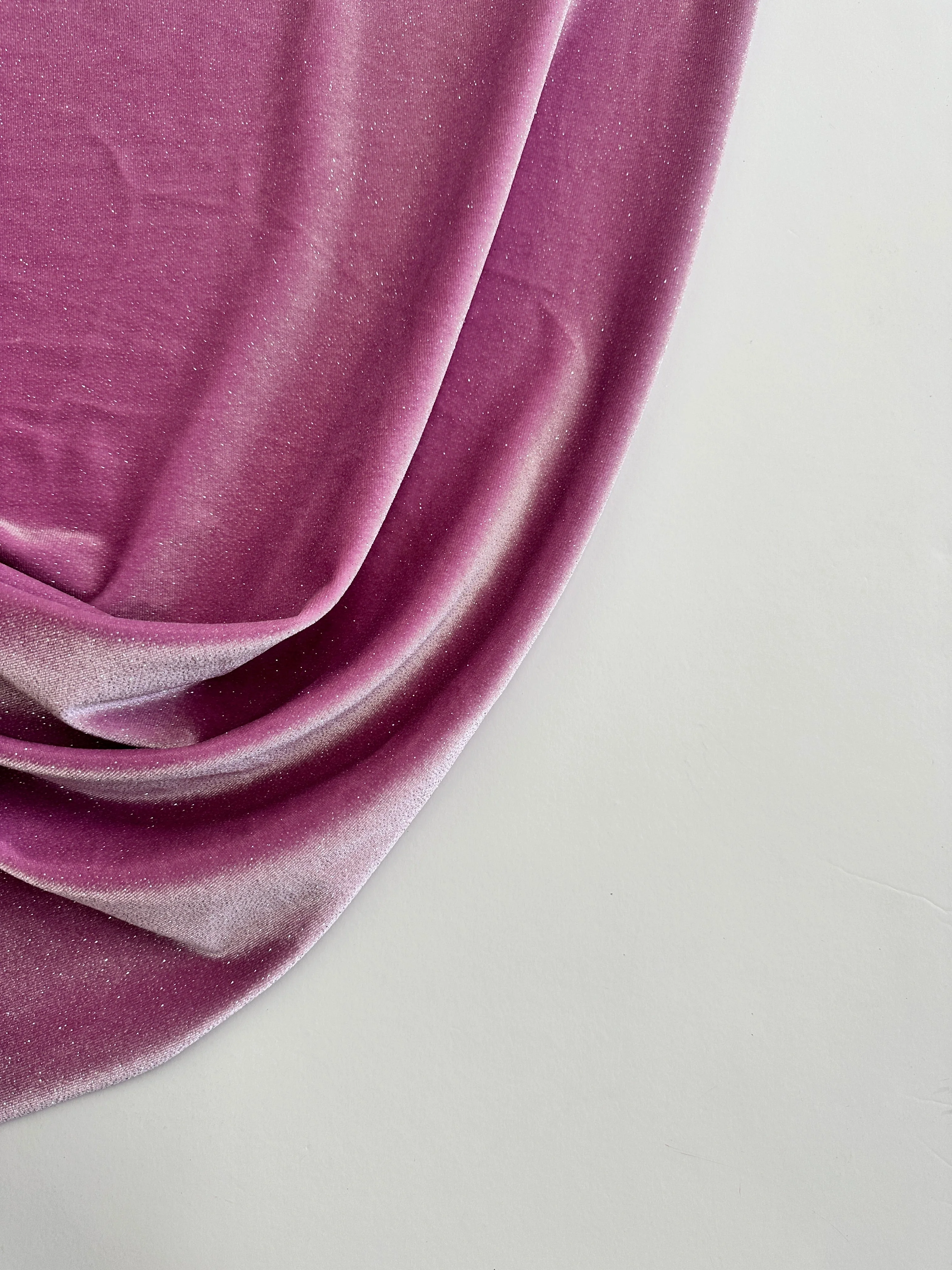 Mauve Shimmery Stretch Velvet - Image 5