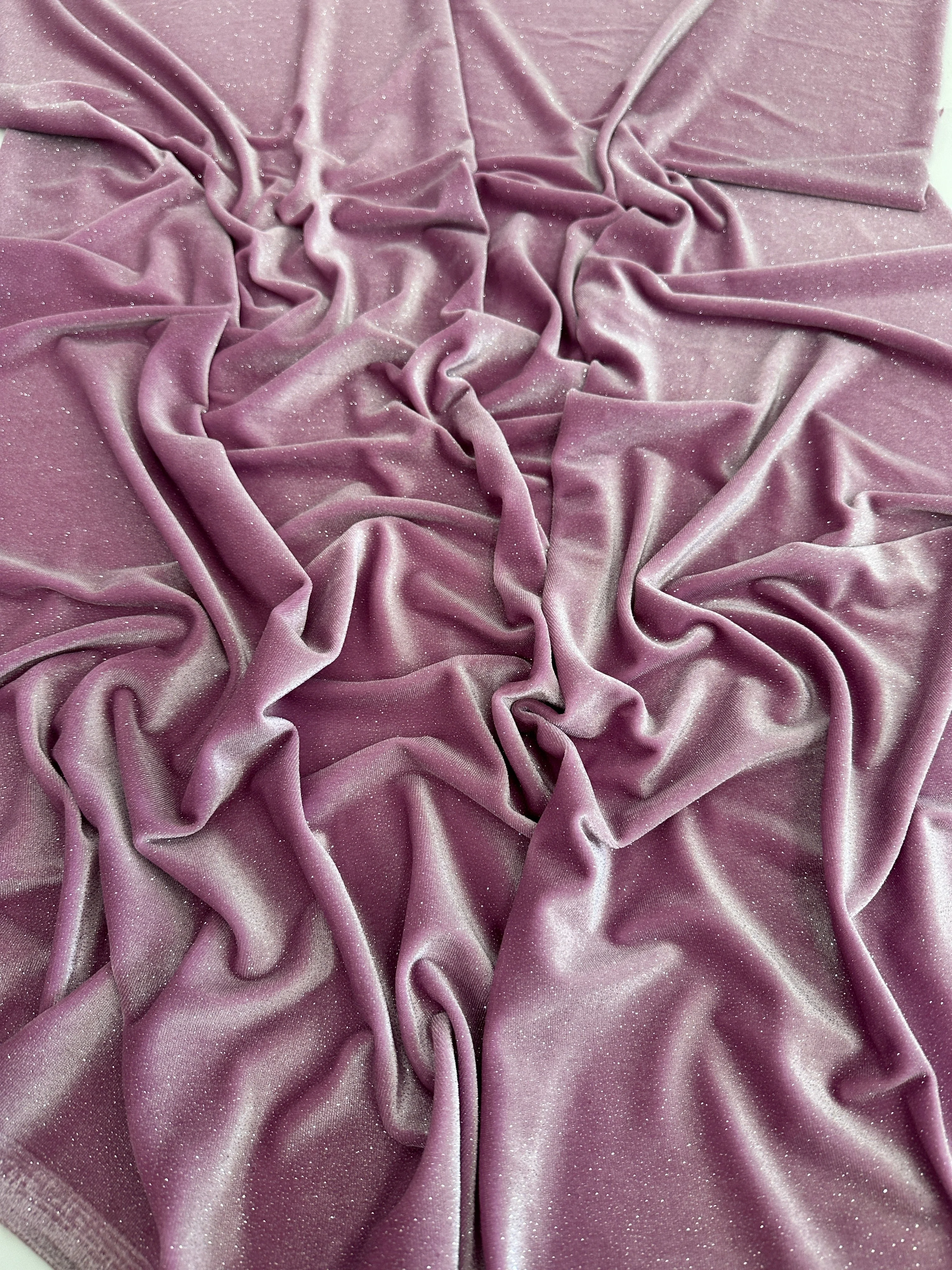 Mauve Shimmery Stretch Velvet - Image 7