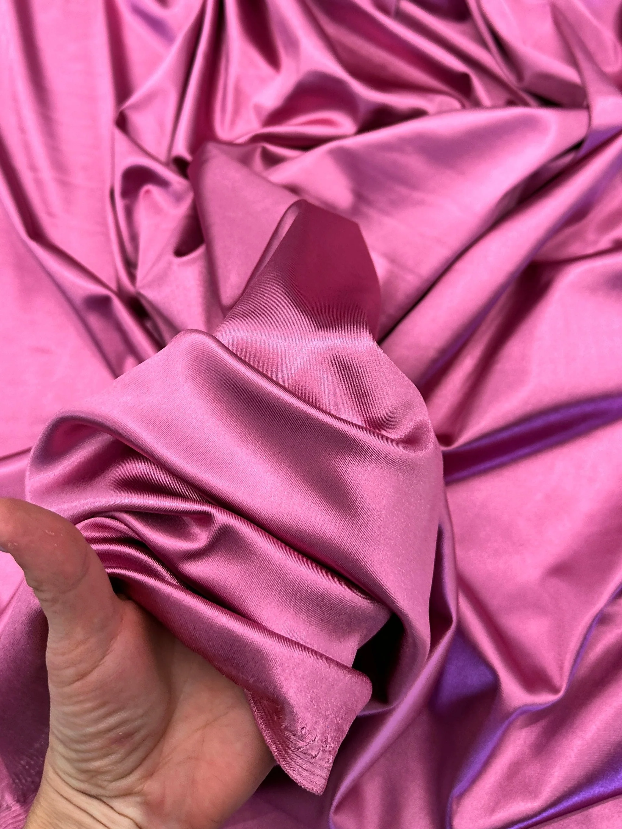 Mauve Shiny Nylon Spandex - Image 11