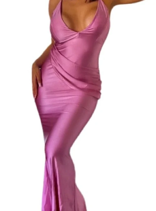 Mauve Shiny Nylon Spandex - Image 6