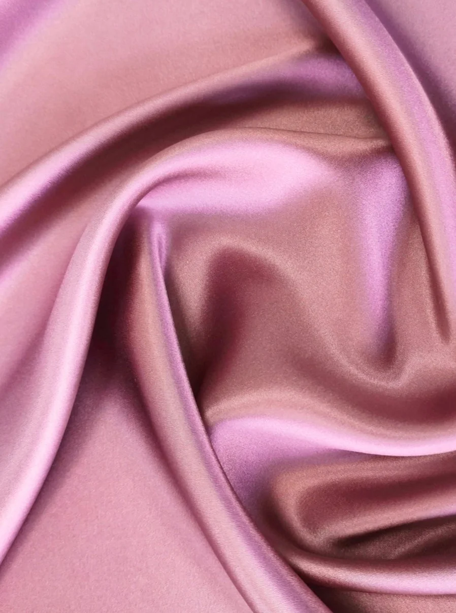 Mauve Silky Stretch Satin - Image 7