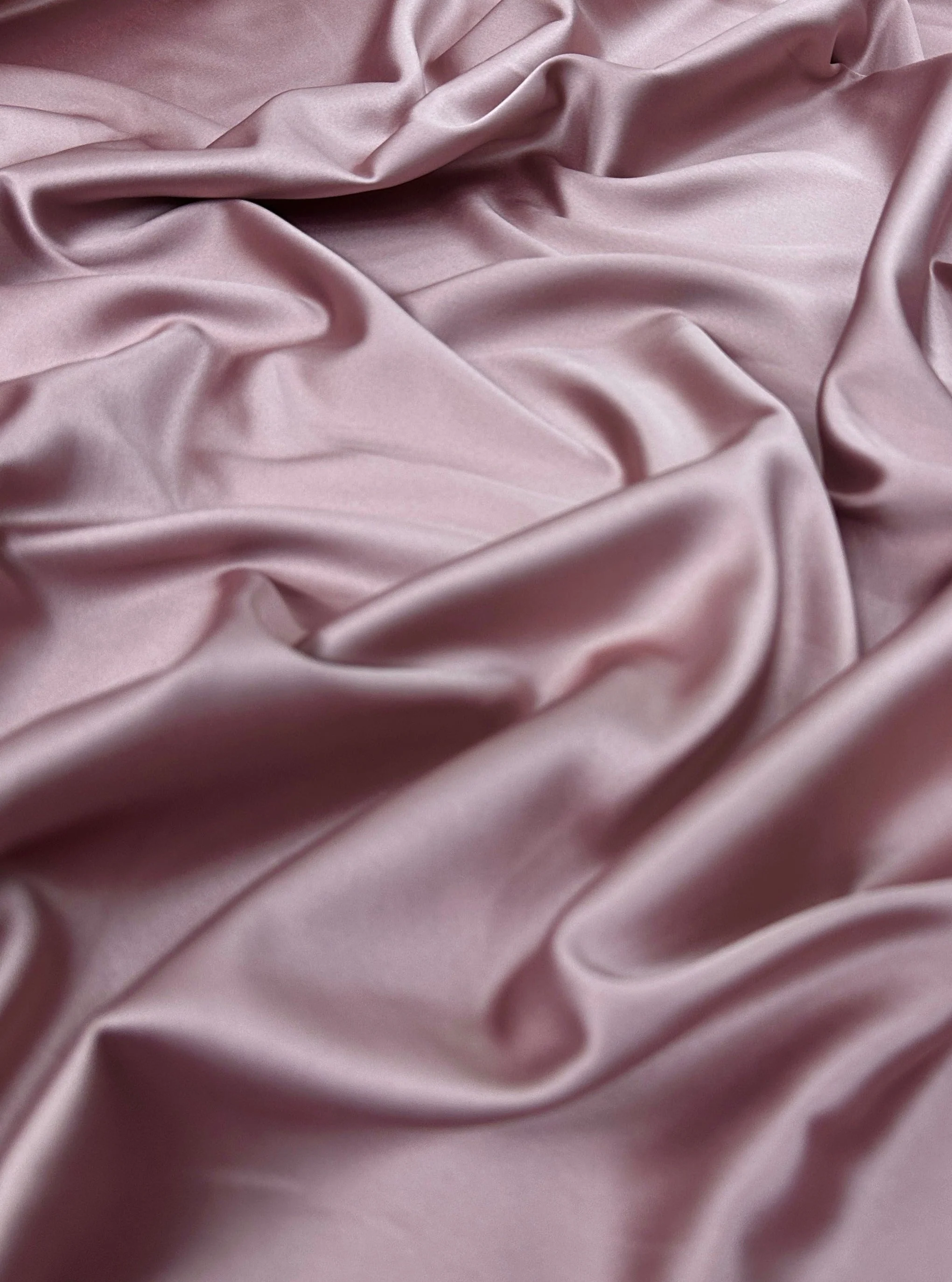 Mauve Stretch Crepe Back Satin - Image 4