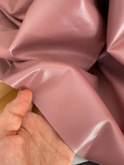 Mauve Stretch Faux Leather - Image 3