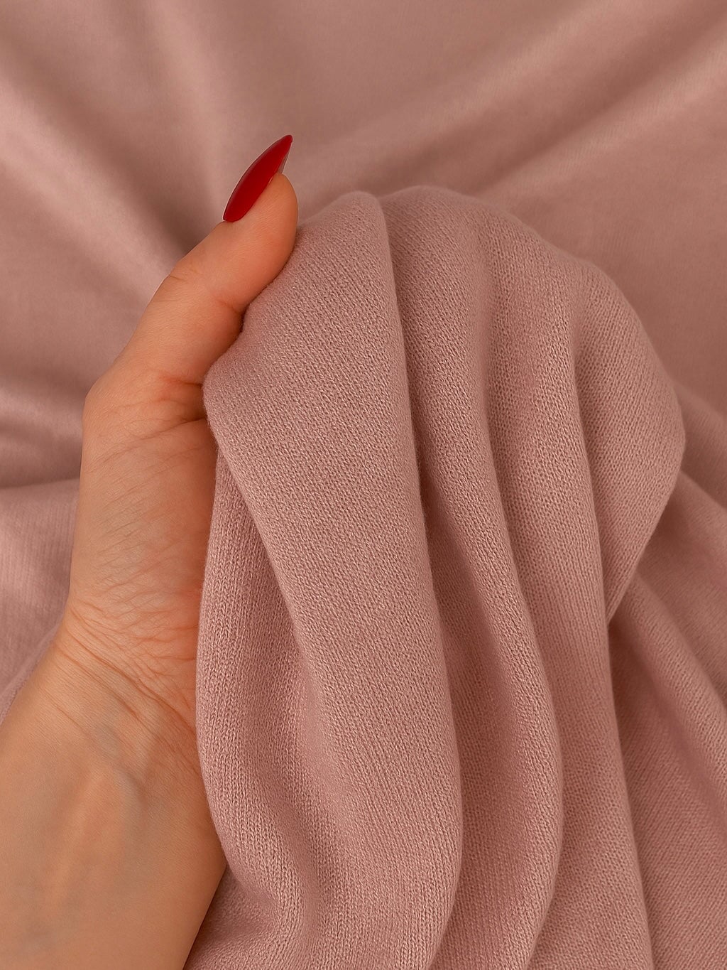 Mauve Ultra Soft Faux Cashmere - Image 3
