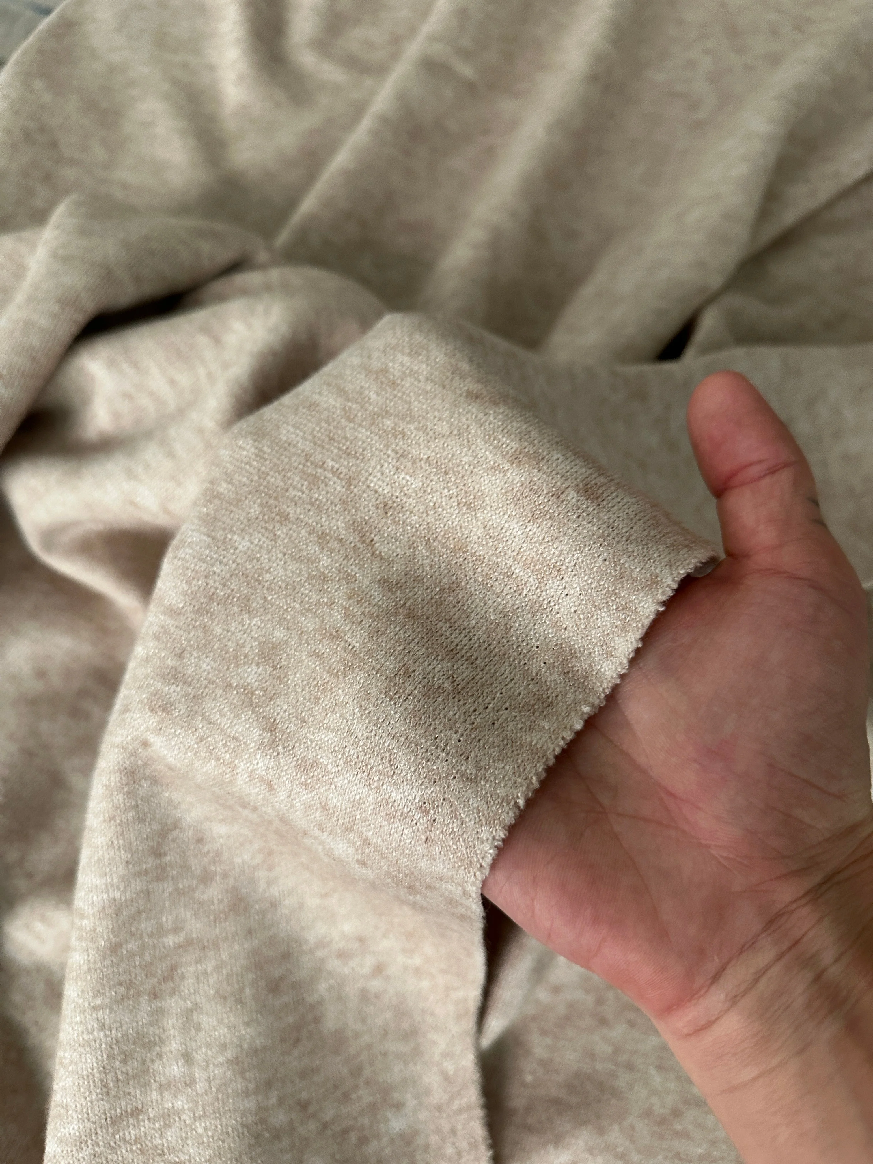 Oatmeal Ultra Soft Faux Cashmere - Image 2