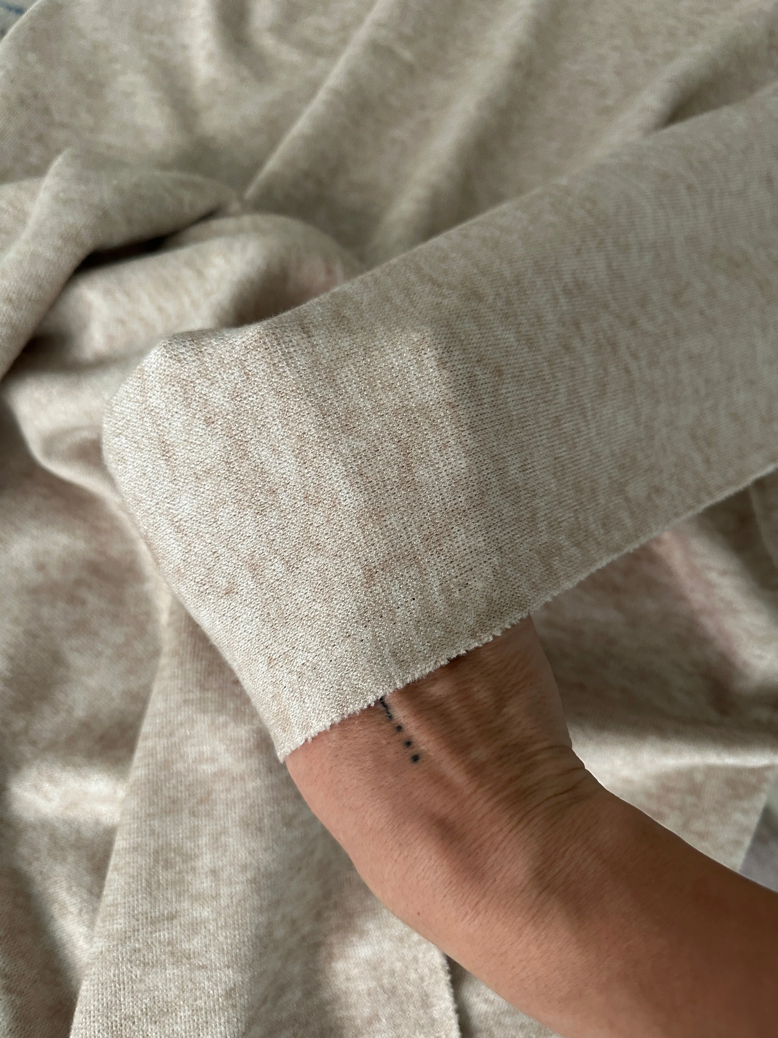 Oatmeal Ultra Soft Faux Cashmere - Image 4