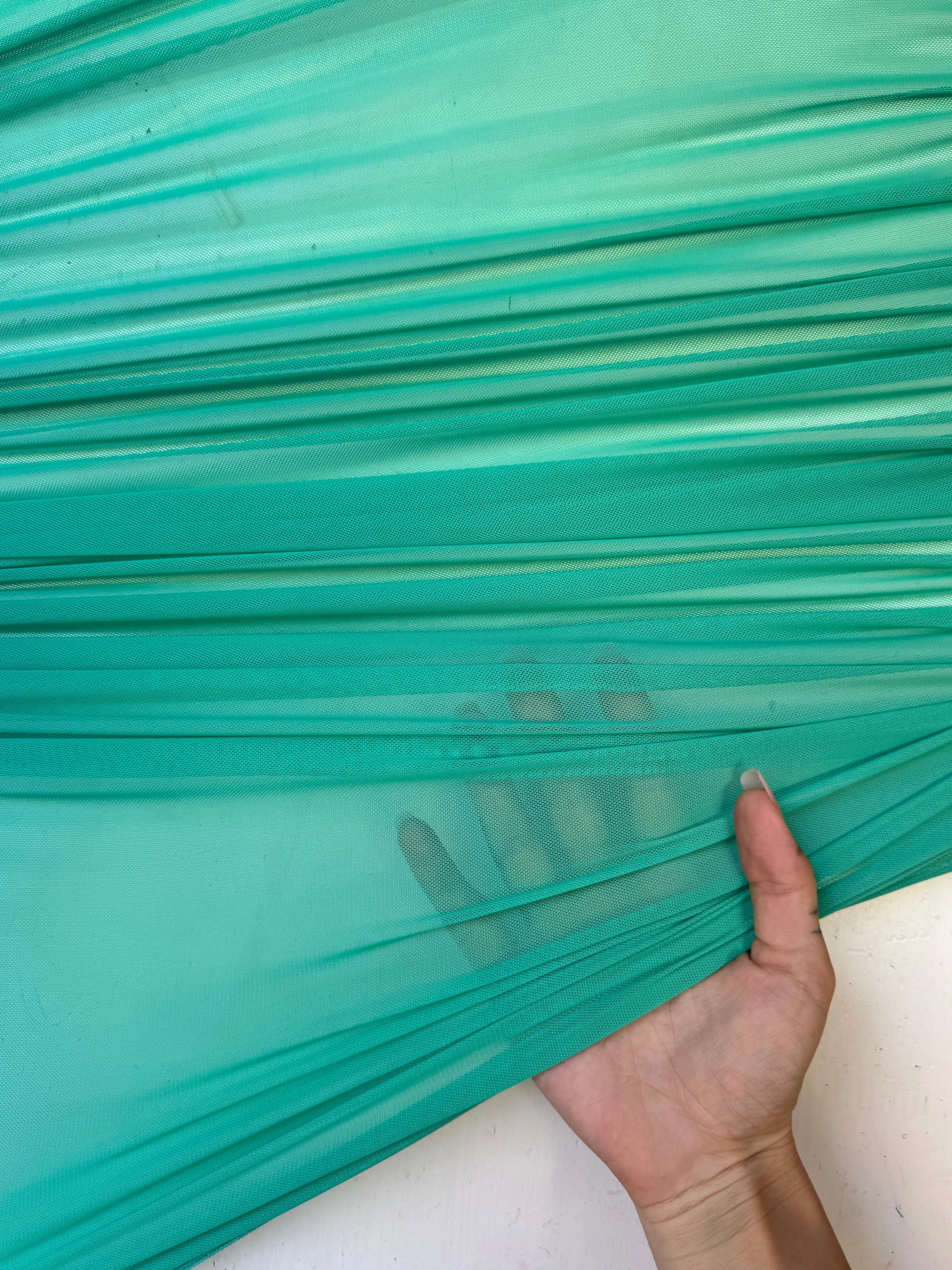 Mint Green 4 Way Stretch Power Mesh