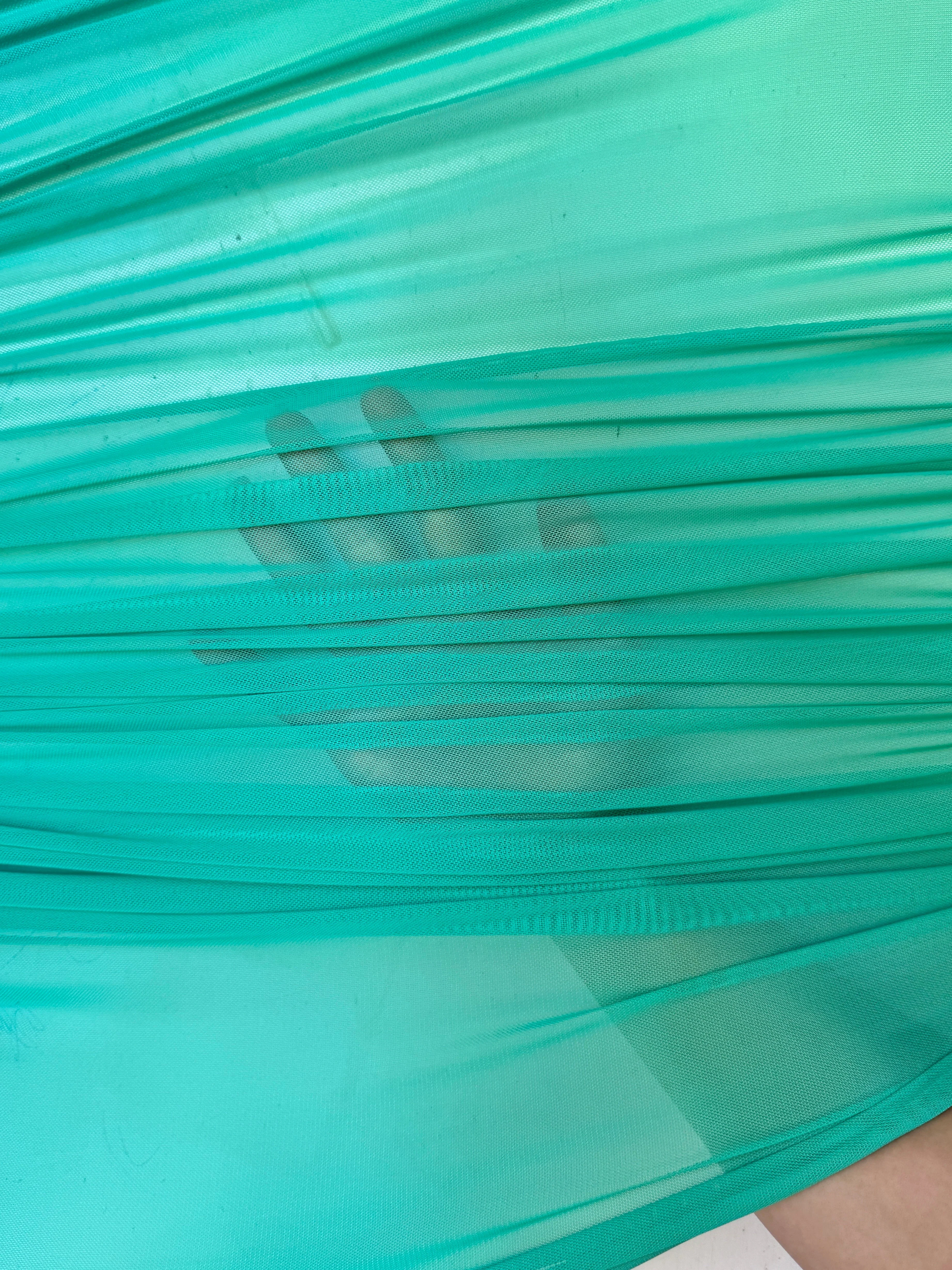Mint Green 4 Way Stretch Power Mesh - Image 2