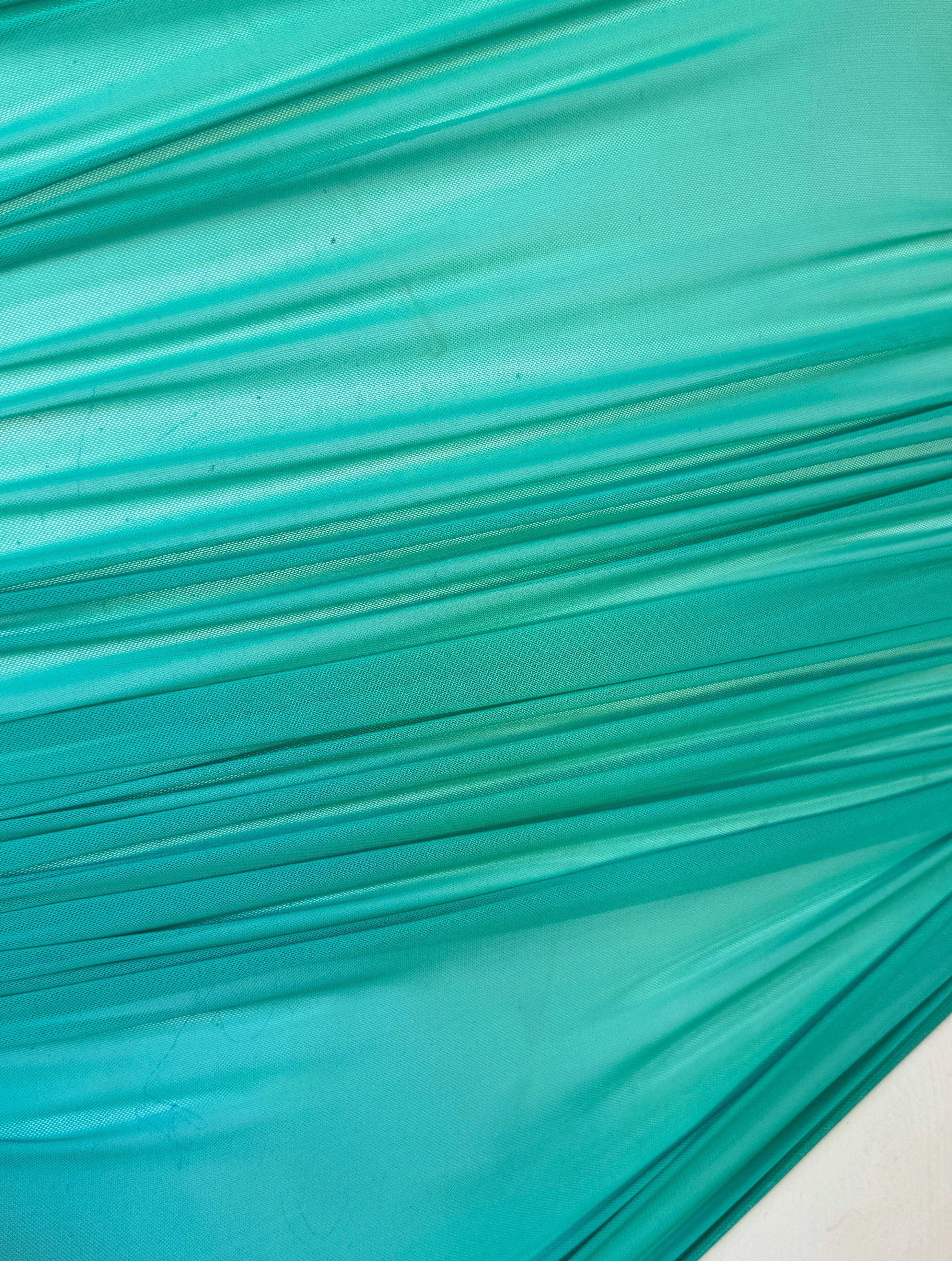 Mint Green 4 Way Stretch Power Mesh - Image 5