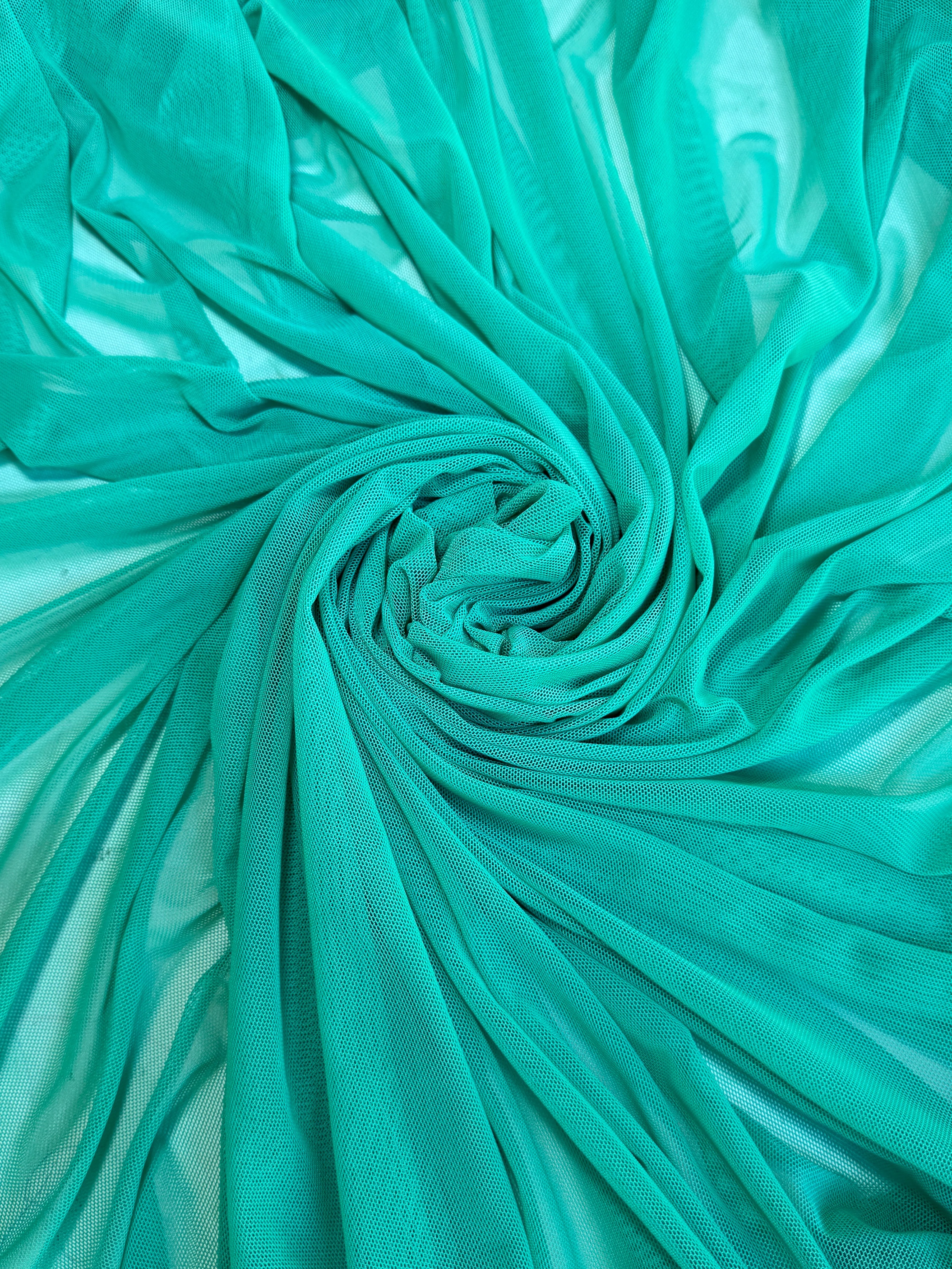 Mint Green 4 Way Stretch Power Mesh - Image 8