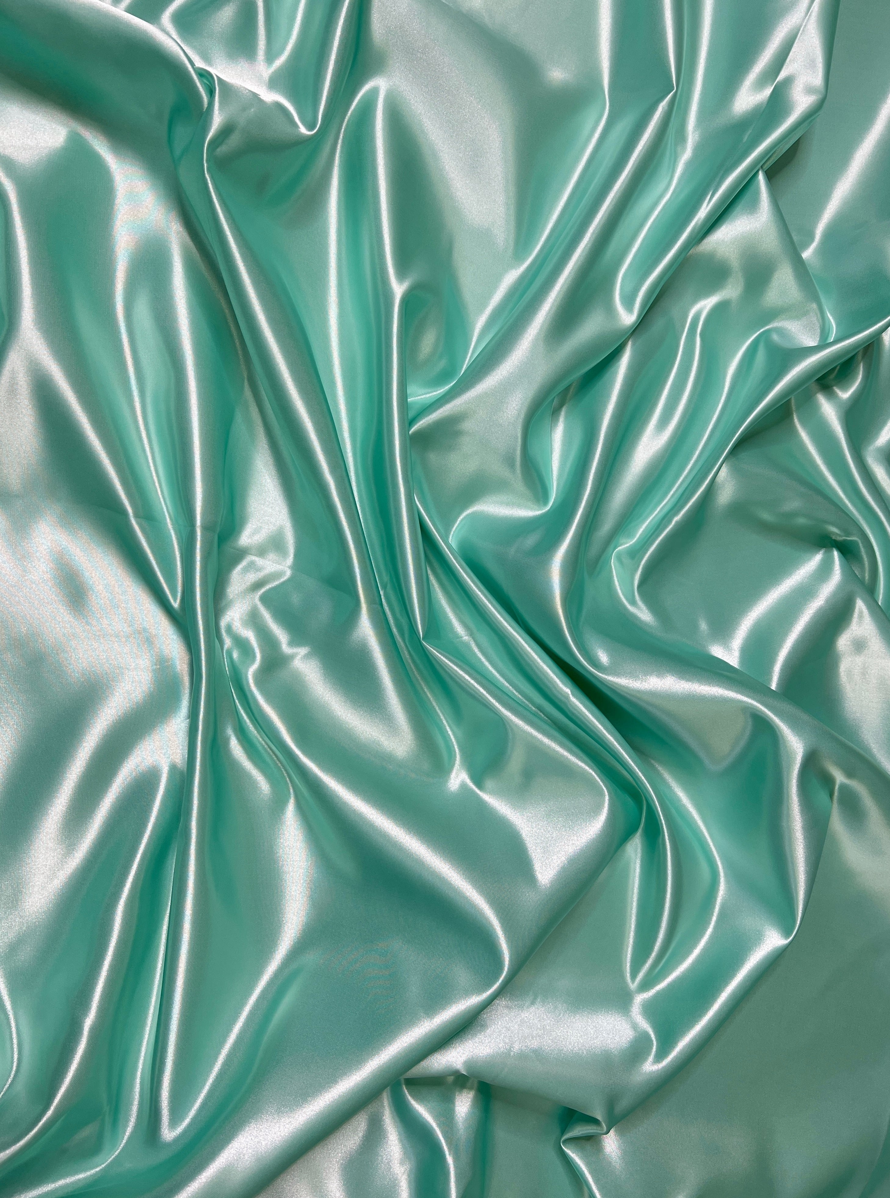 Mint Green Duchesse Satin
