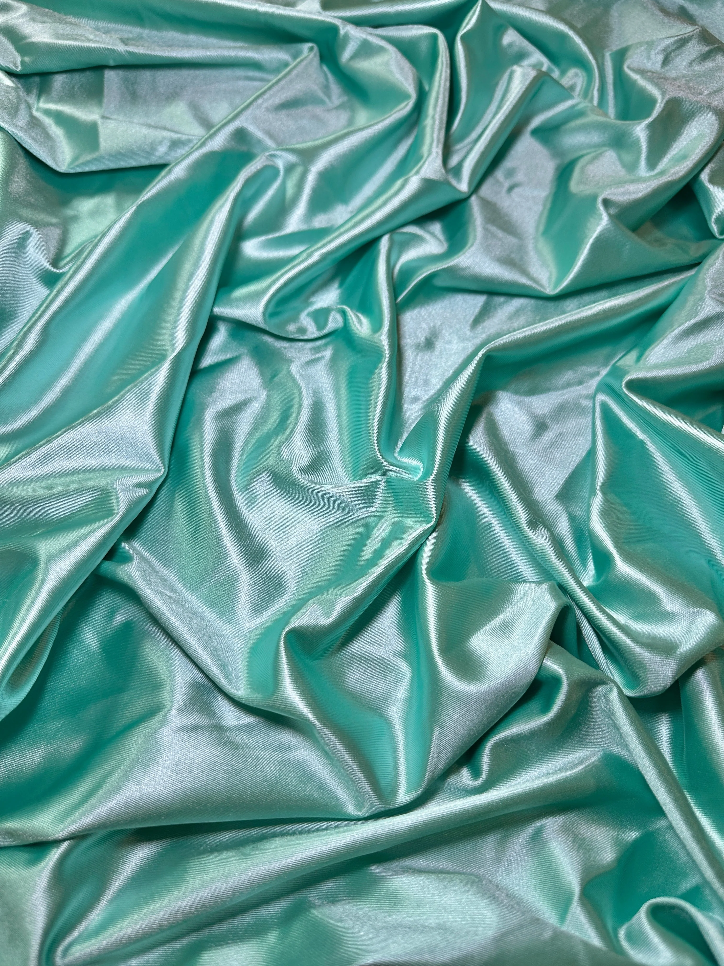 Mint Shiny Nylon Spandex