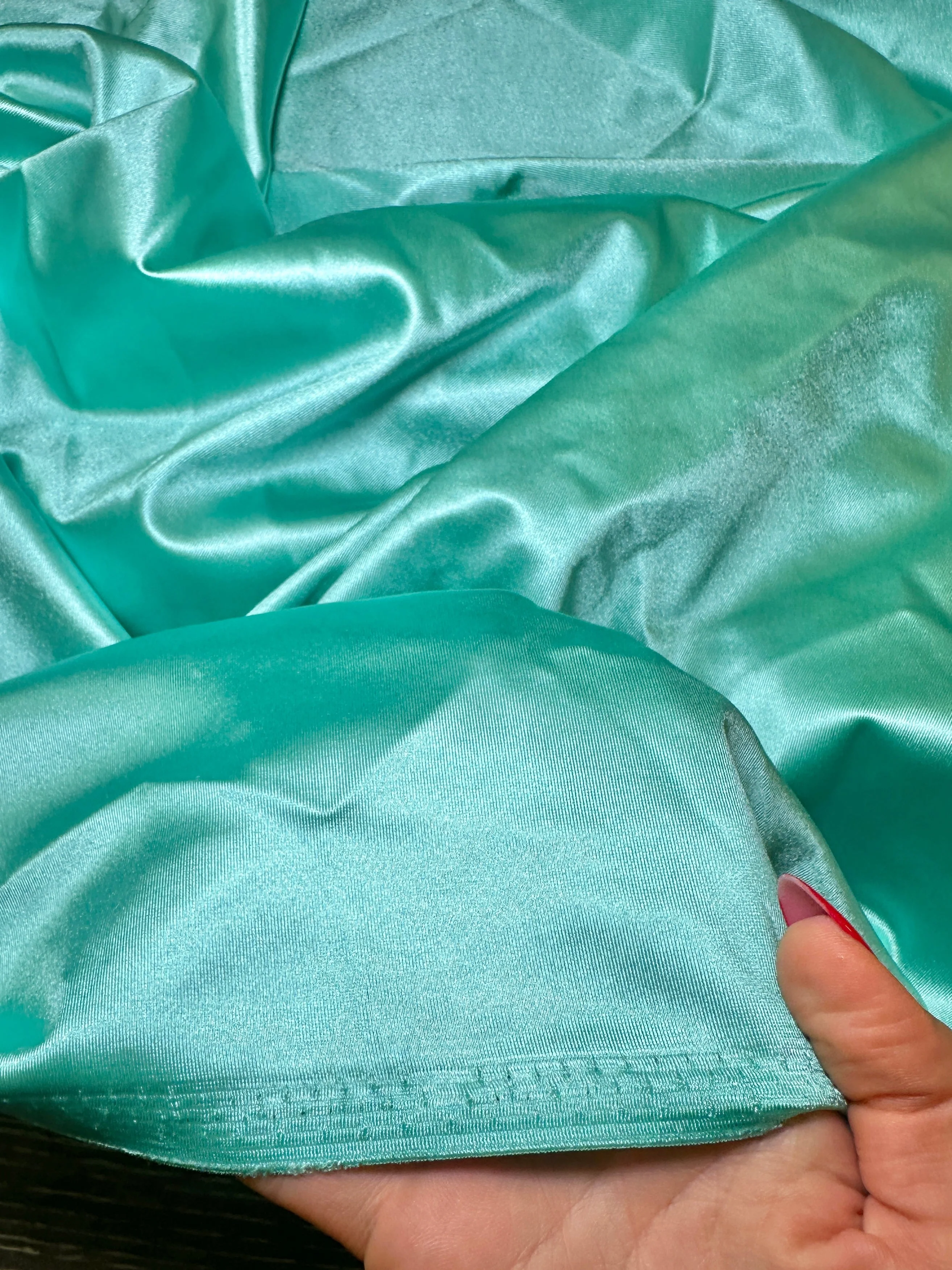Mint Shiny Nylon Spandex - Image 5