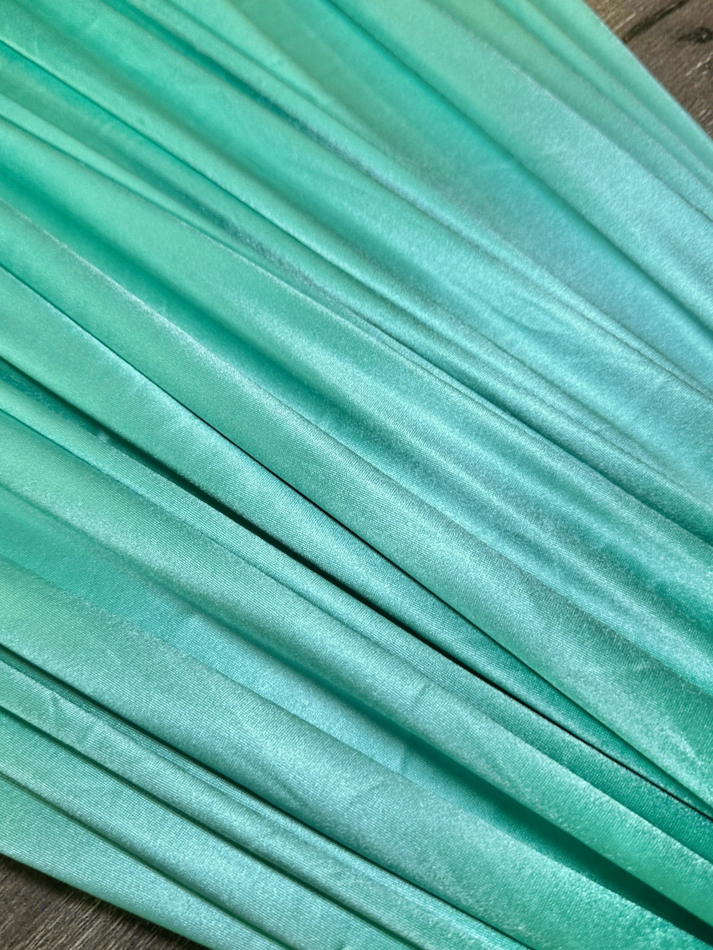 Mint Shiny Nylon Spandex - Image 6
