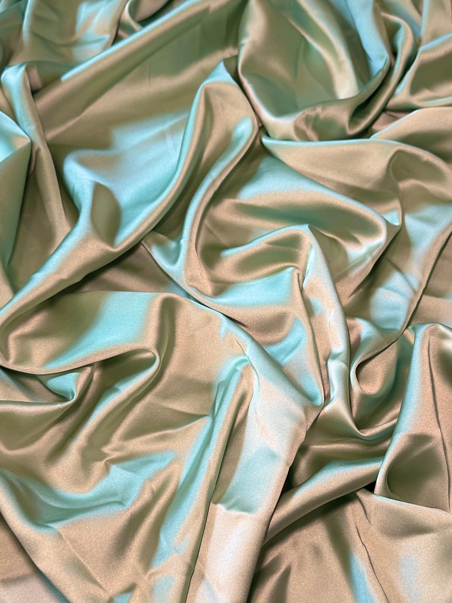 Mint Stretch Crepe Back Satin - Image 2