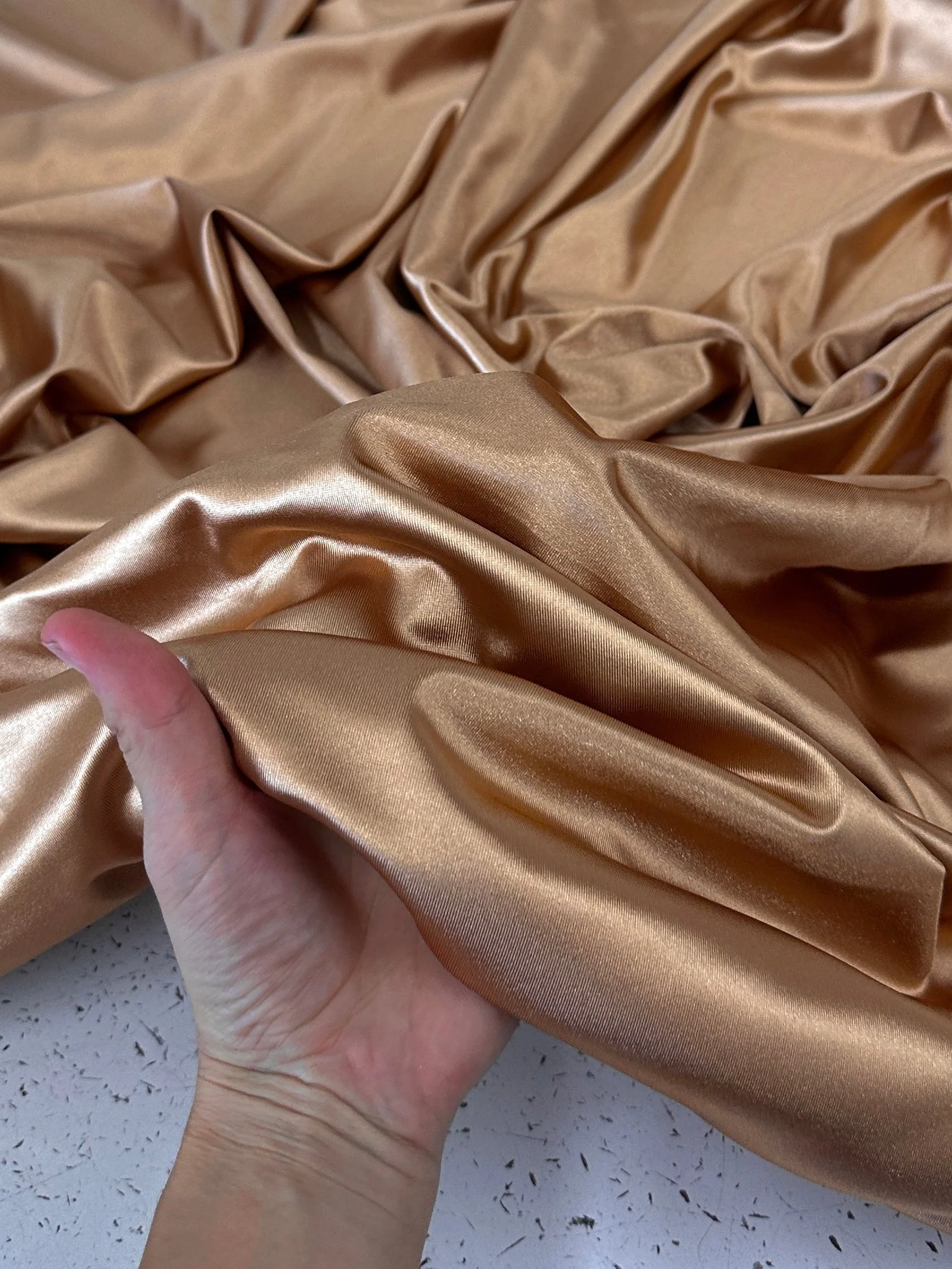 Mocha Shiny Nylon Spandex - Image 3