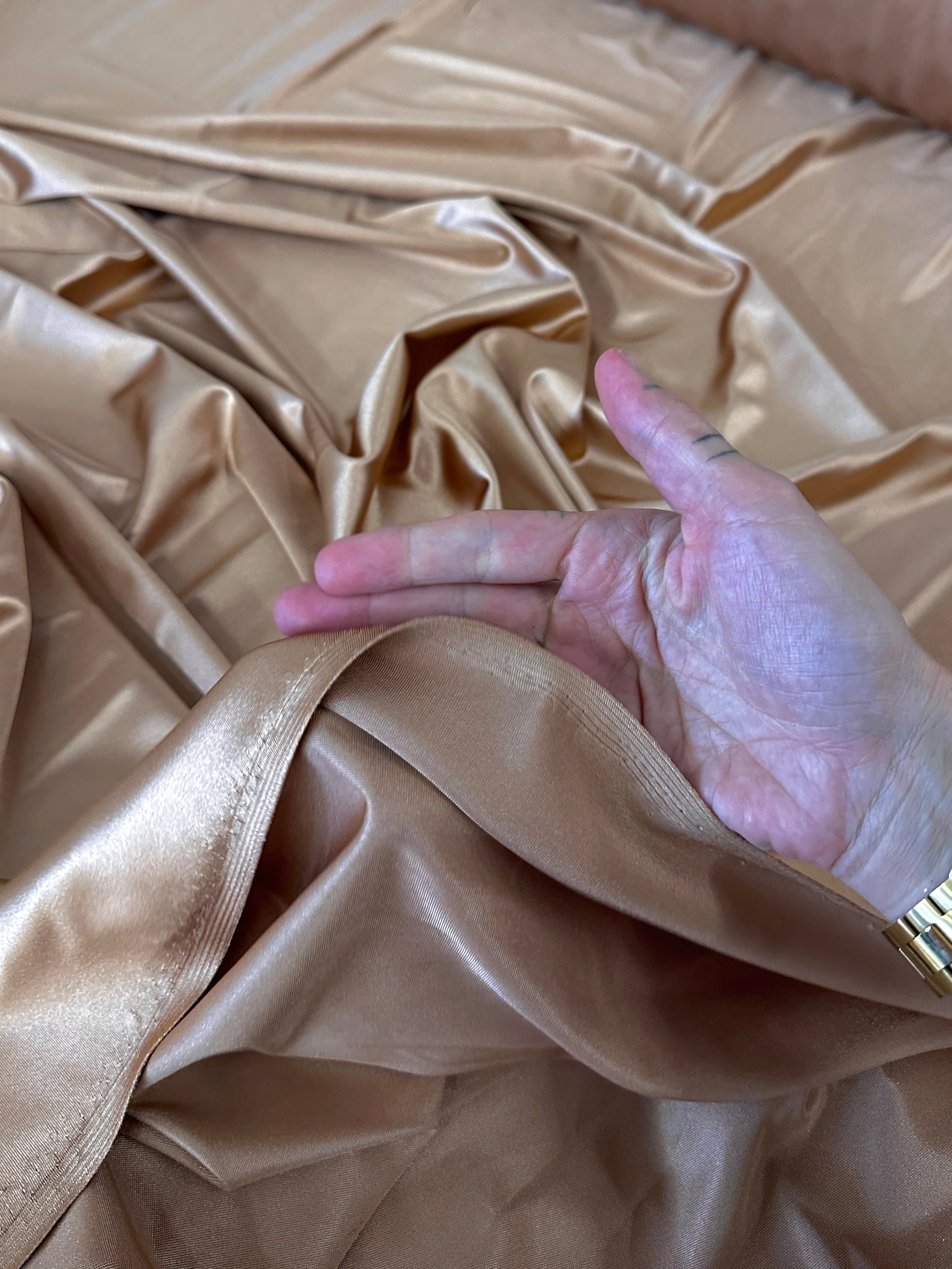 Mocha Shiny Nylon Spandex - Image 8