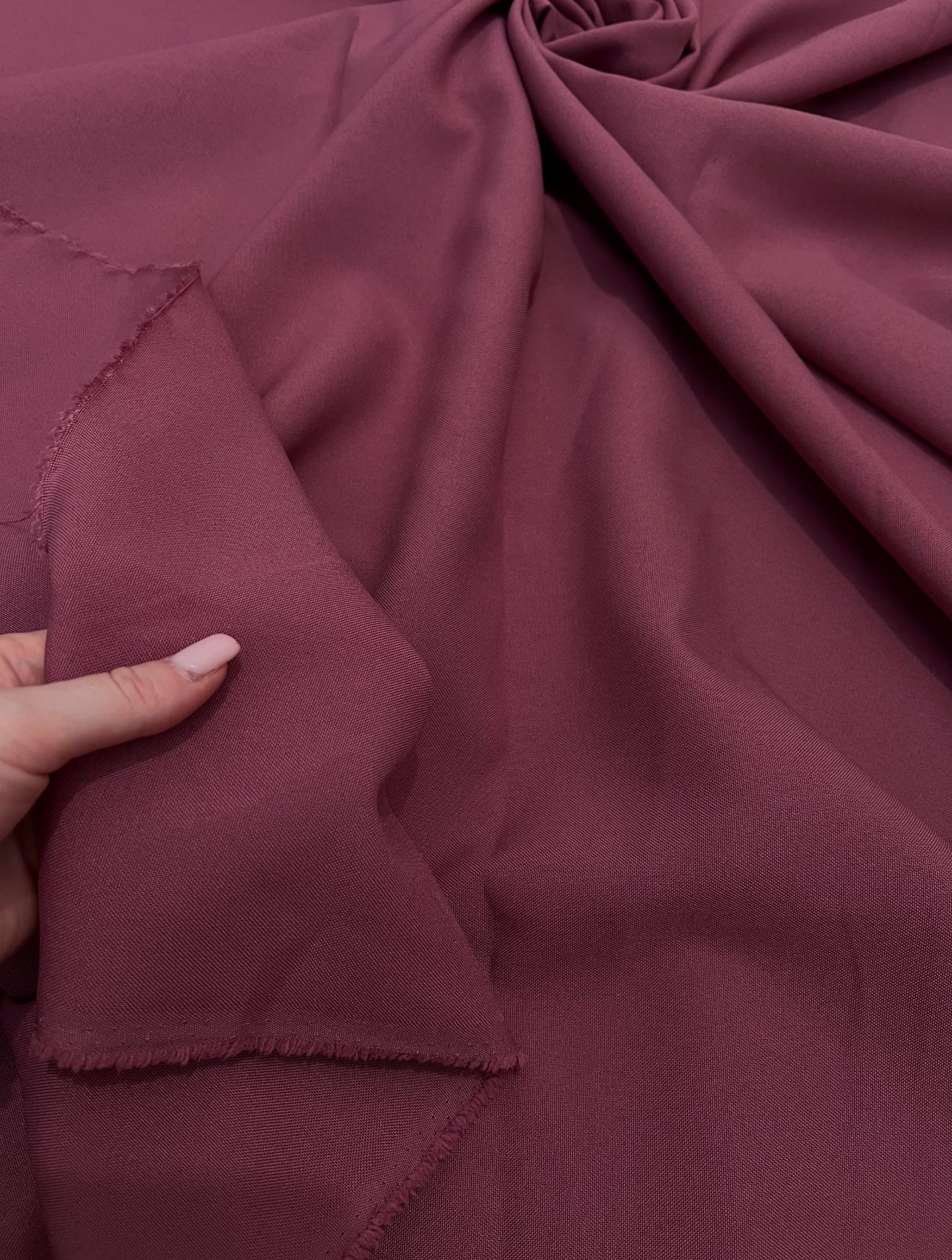 Mauve Poly Poplin - Image 7