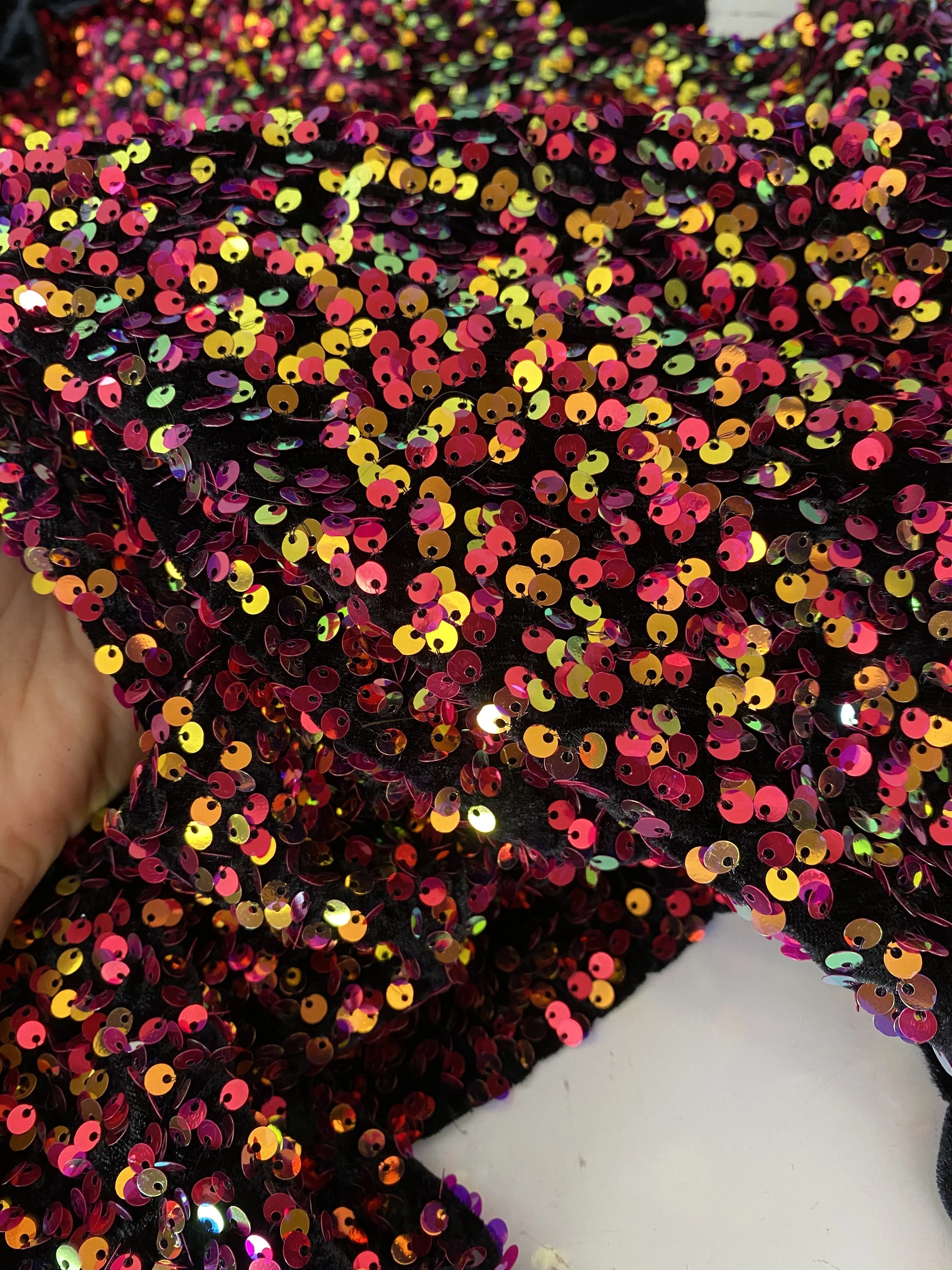Multicolor Sequin on Velvet - Image 6