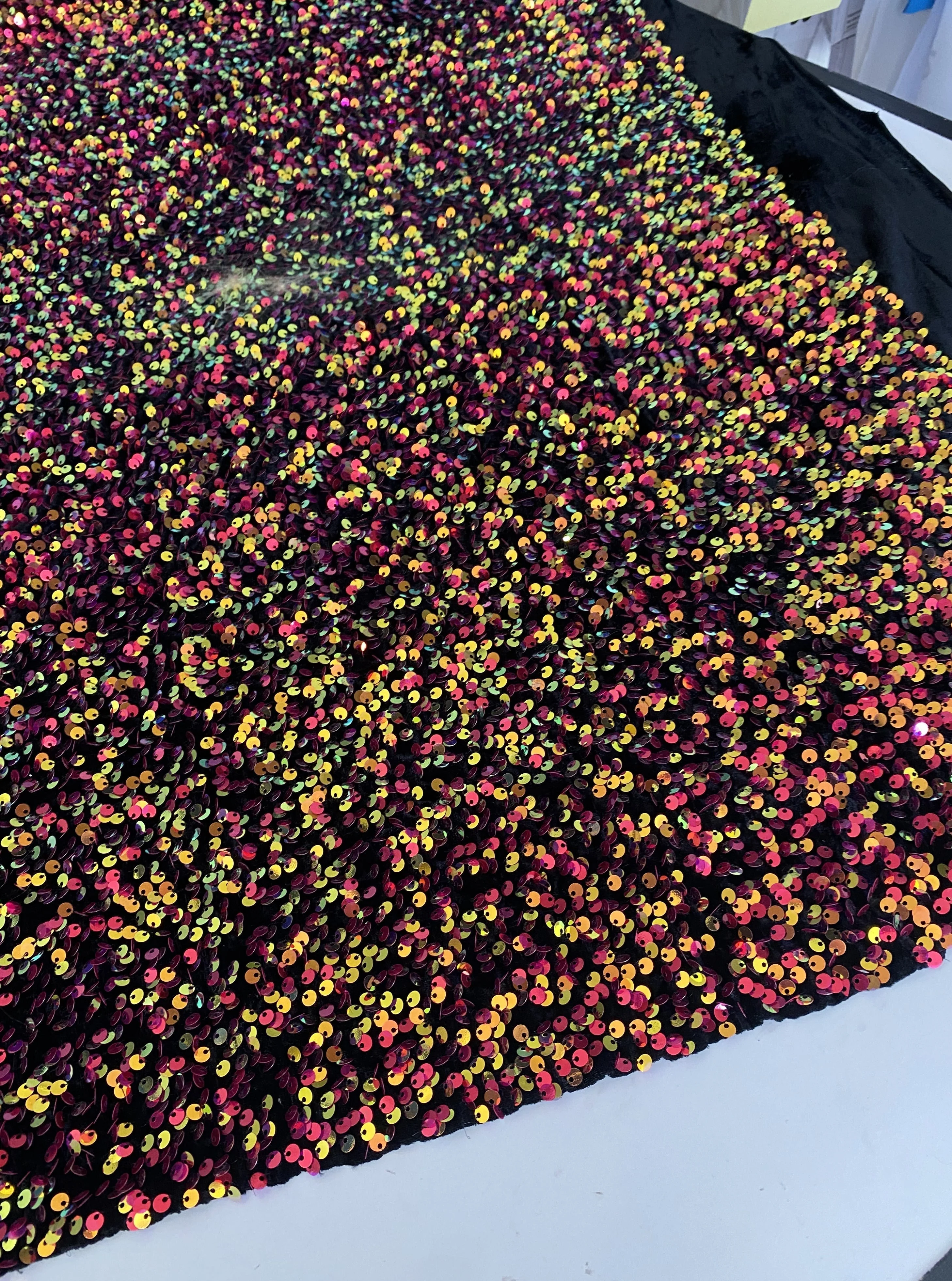 Multicolor Sequin on Velvet - Image 7