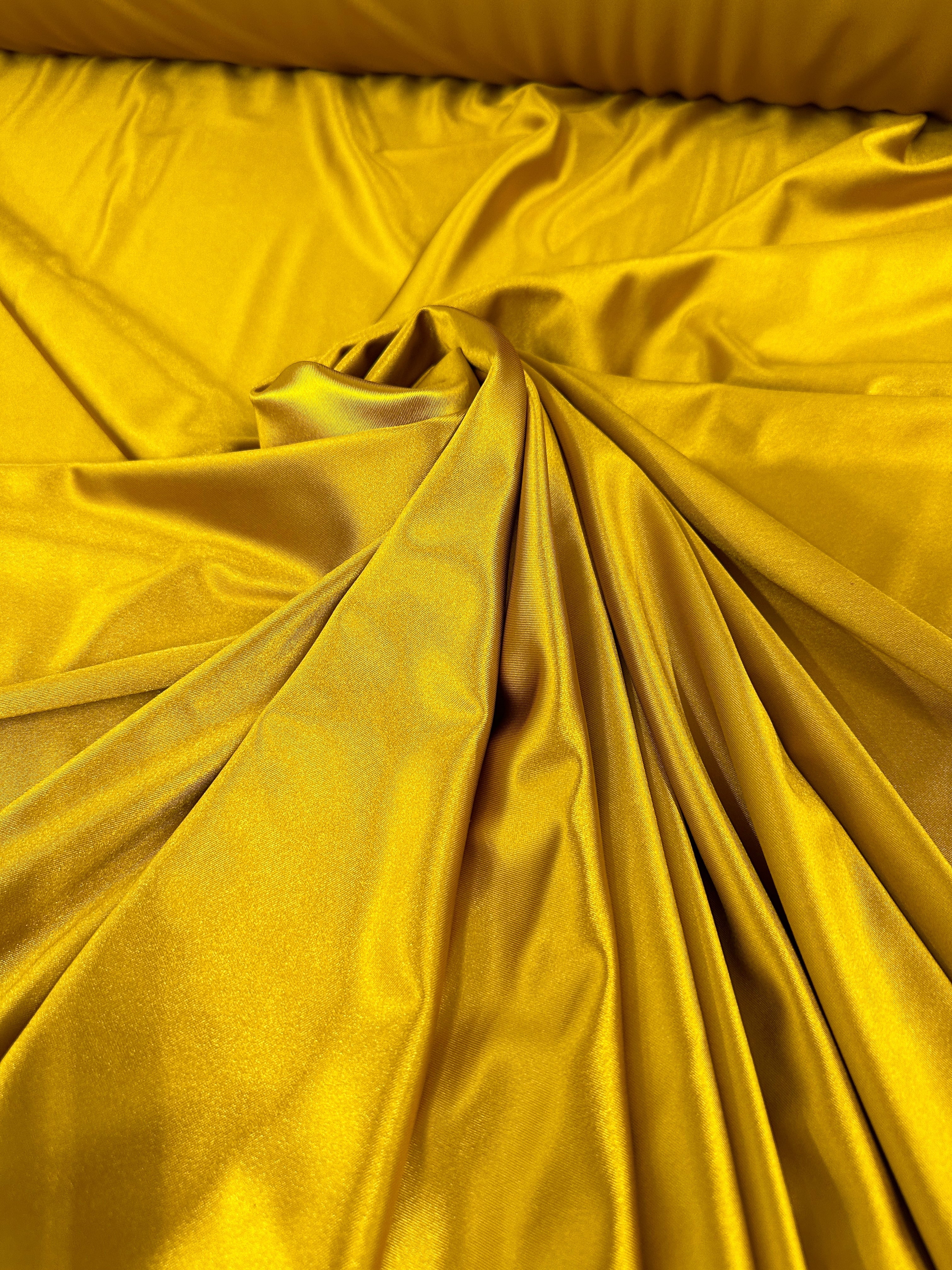 Mustard Gold Shiny Nylon Spandex - Image 11