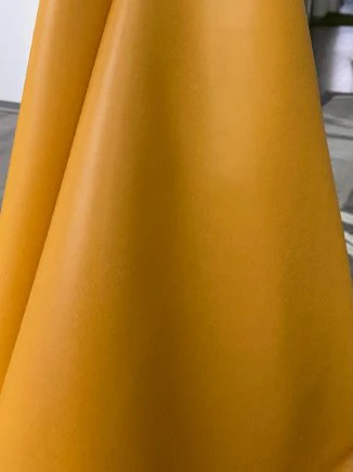 Mustard Stretch Faux Leather - Image 5