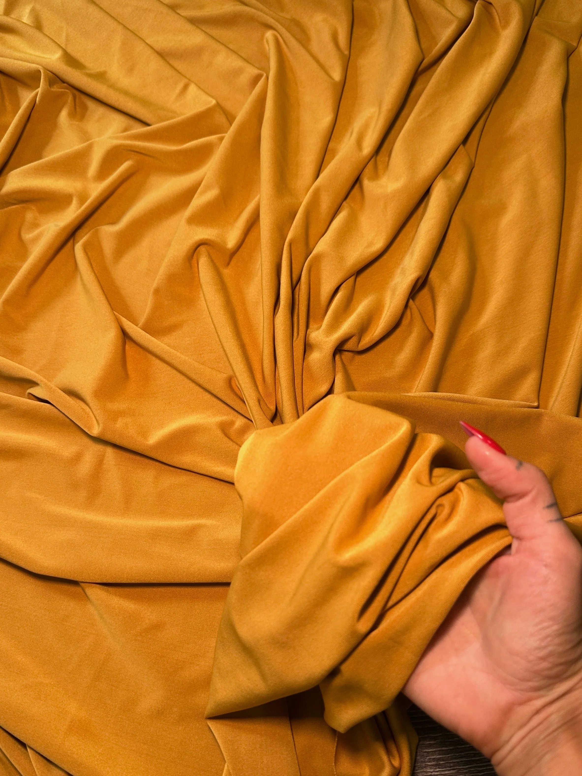 Mustard Lulu Yoga Nylon Spandex - Image 4