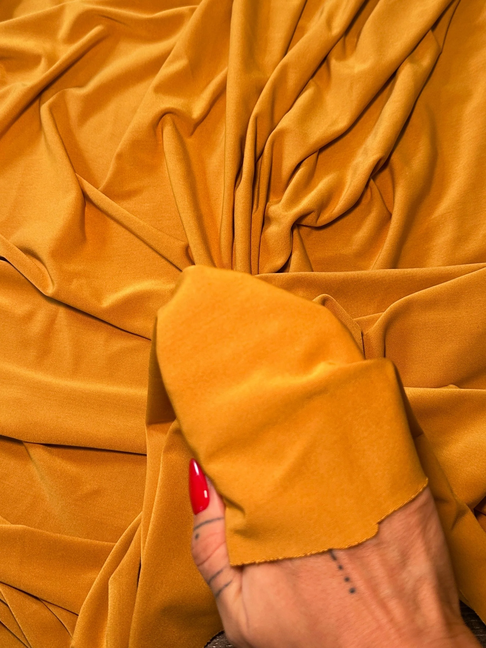 Mustard Lulu Yoga Nylon Spandex - Image 6