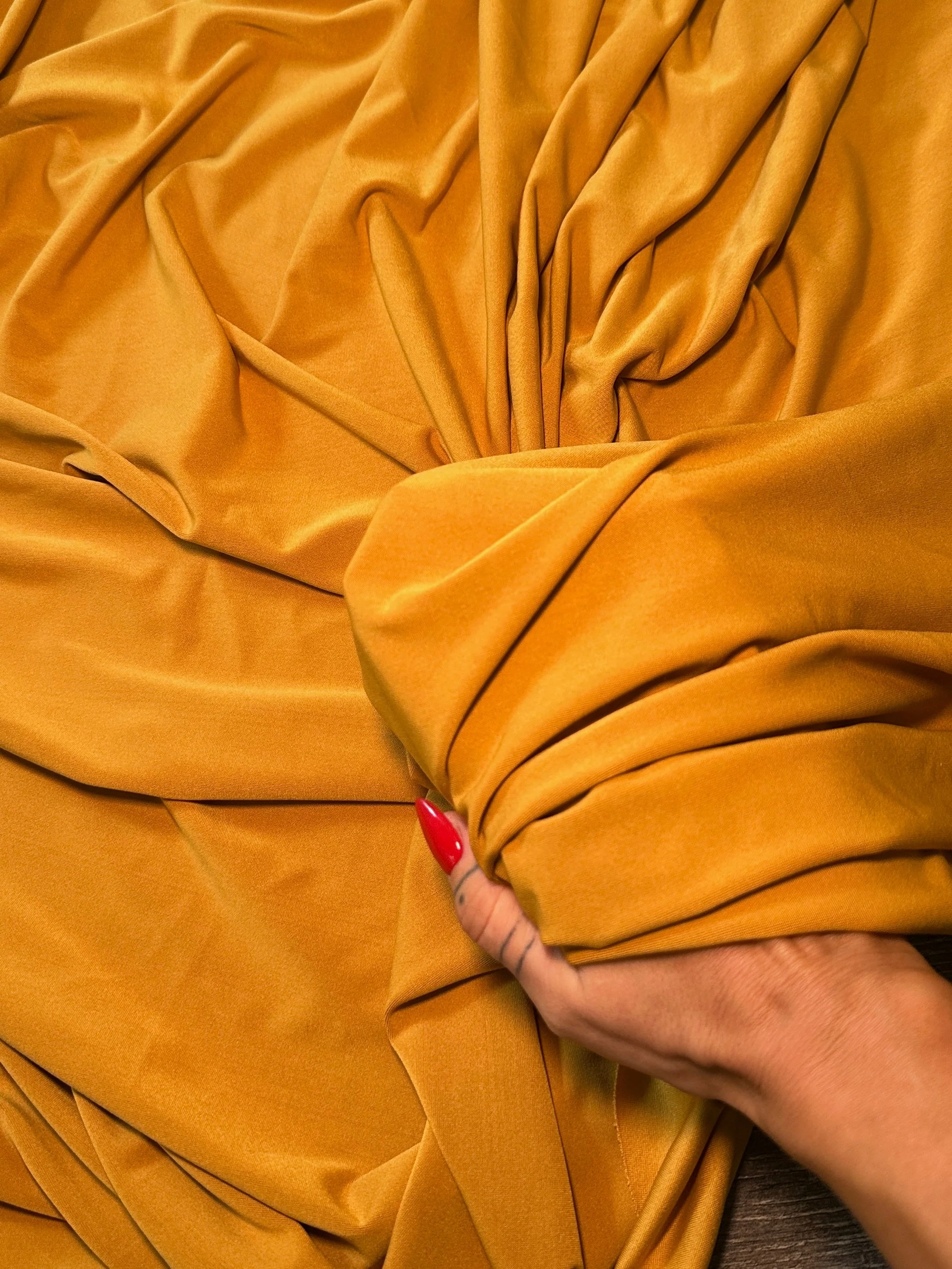 Mustard Lulu Yoga Nylon Spandex - Image 7