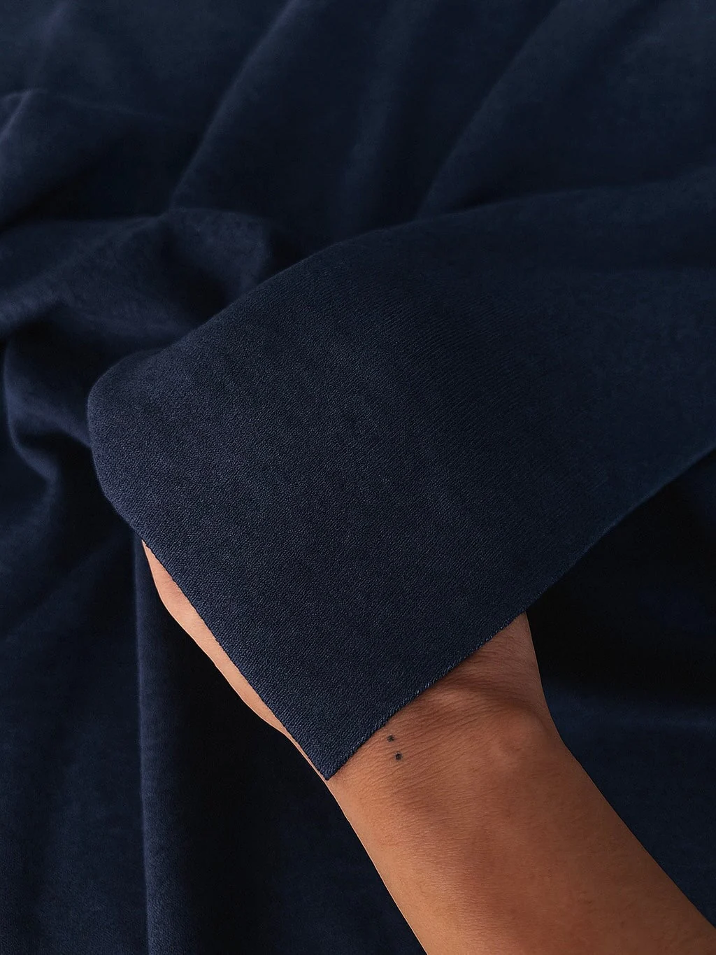 Navy Blue Ultra Soft Faux Cashmere - Image 2