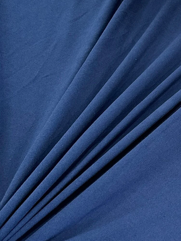 Navy Blue Cotton Jersey Knit - Image 5