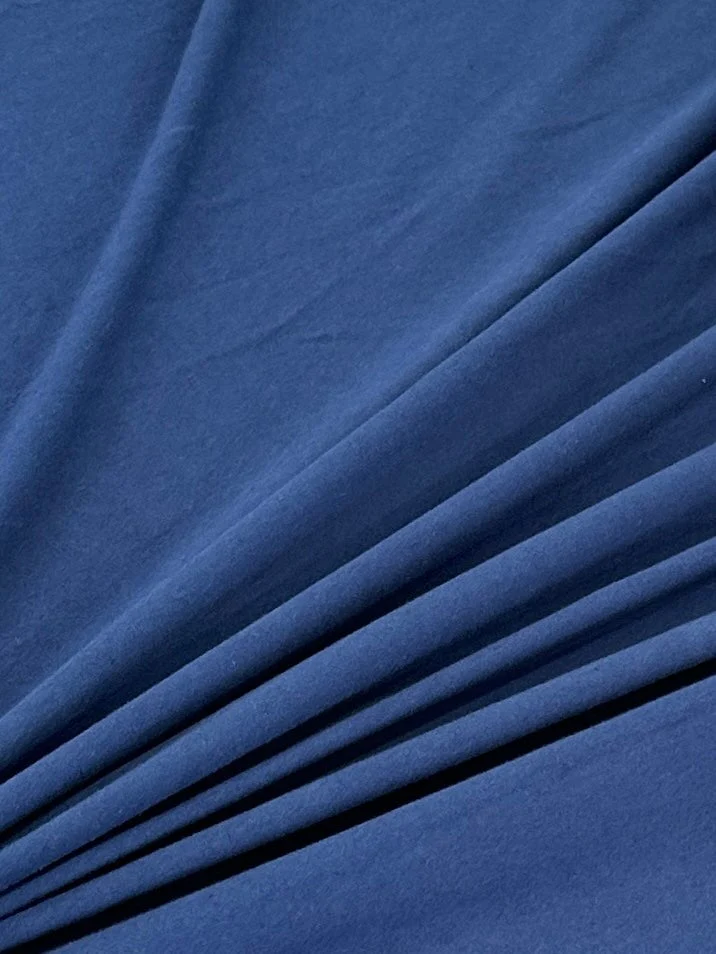Navy Blue Cotton Jersey Knit - Image 9