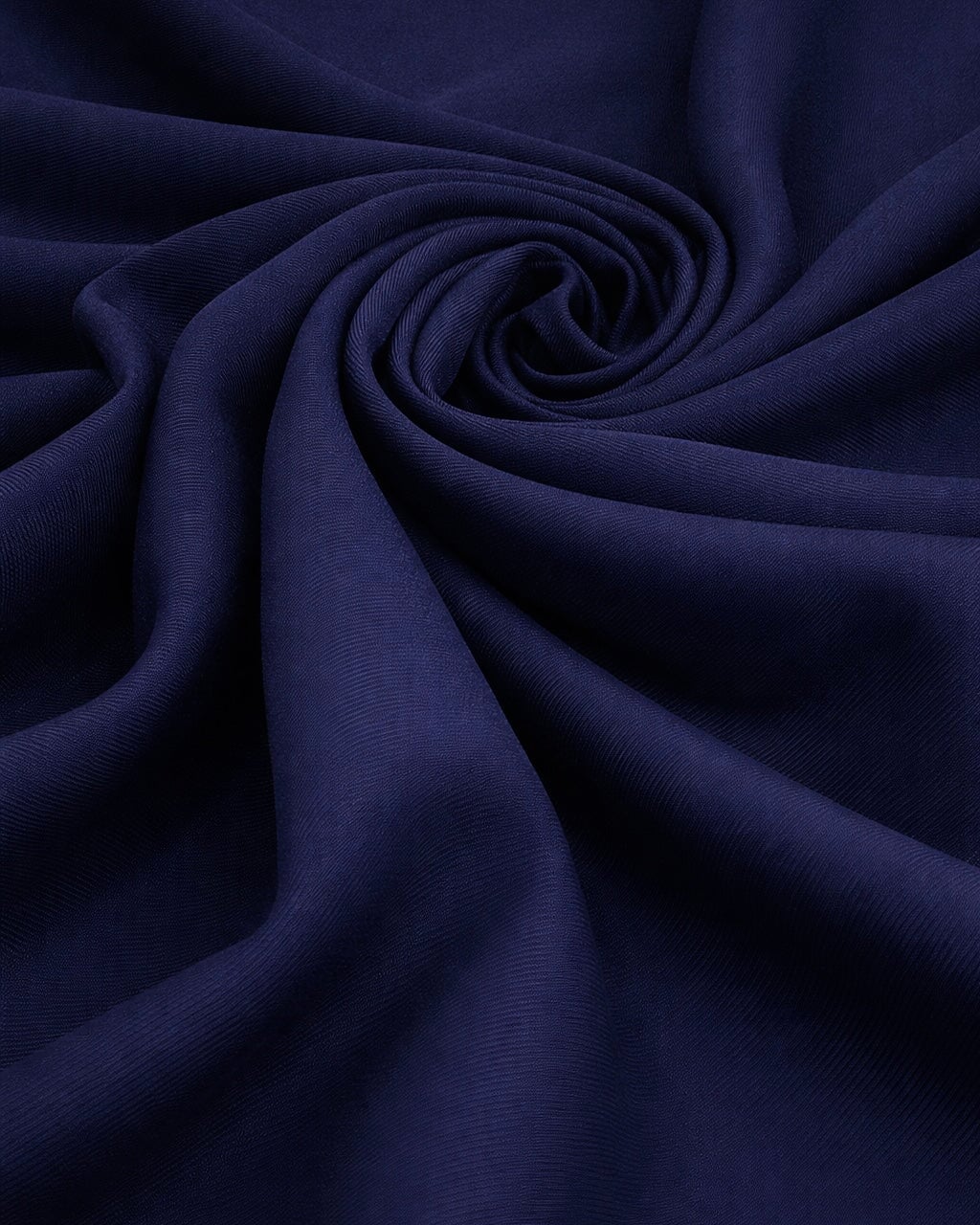 Navy Blue Denim Look Stretch Twill - Image 3