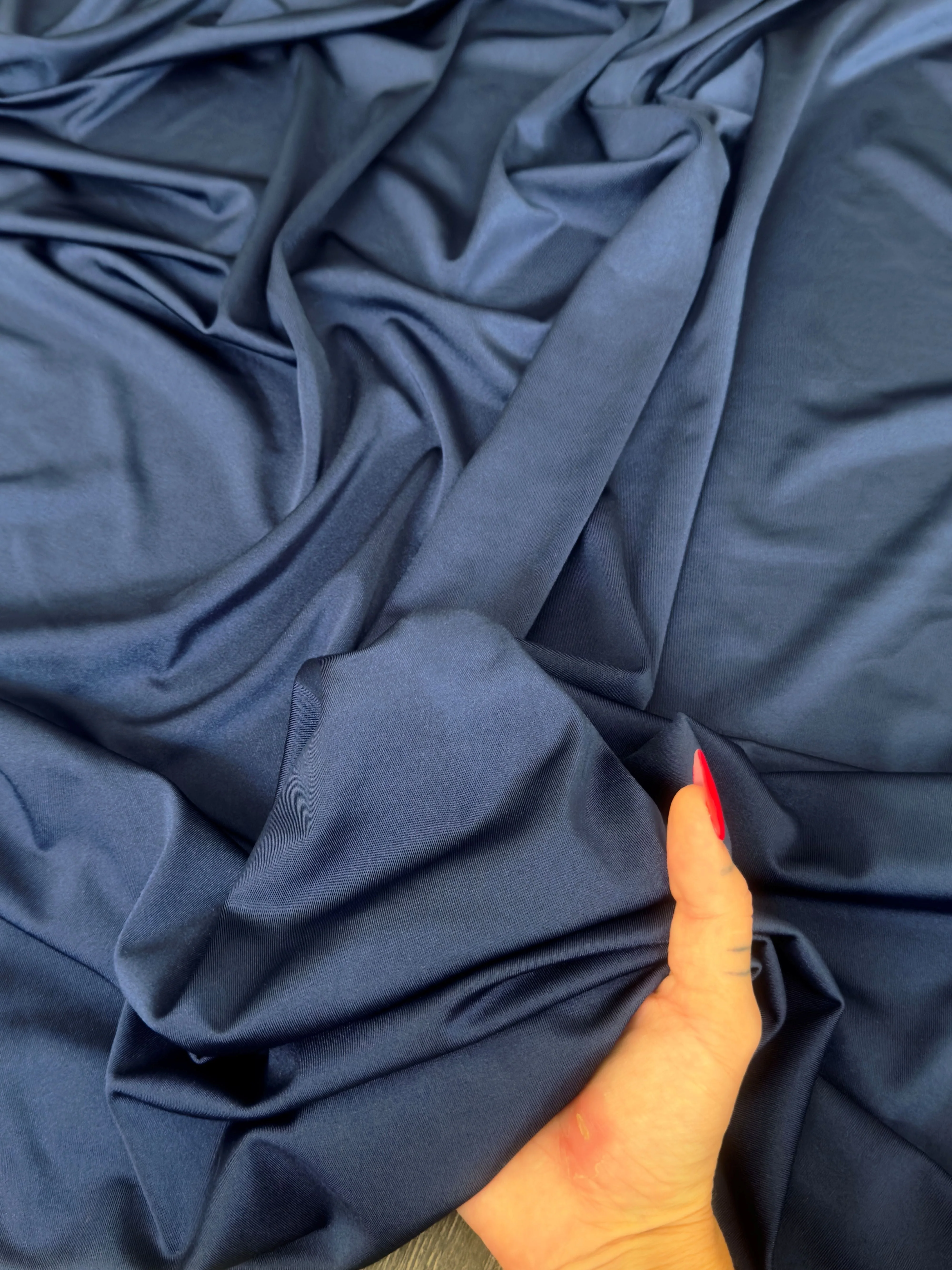Navy Blue Lulu Yoga Nylon Spandex - Image 3