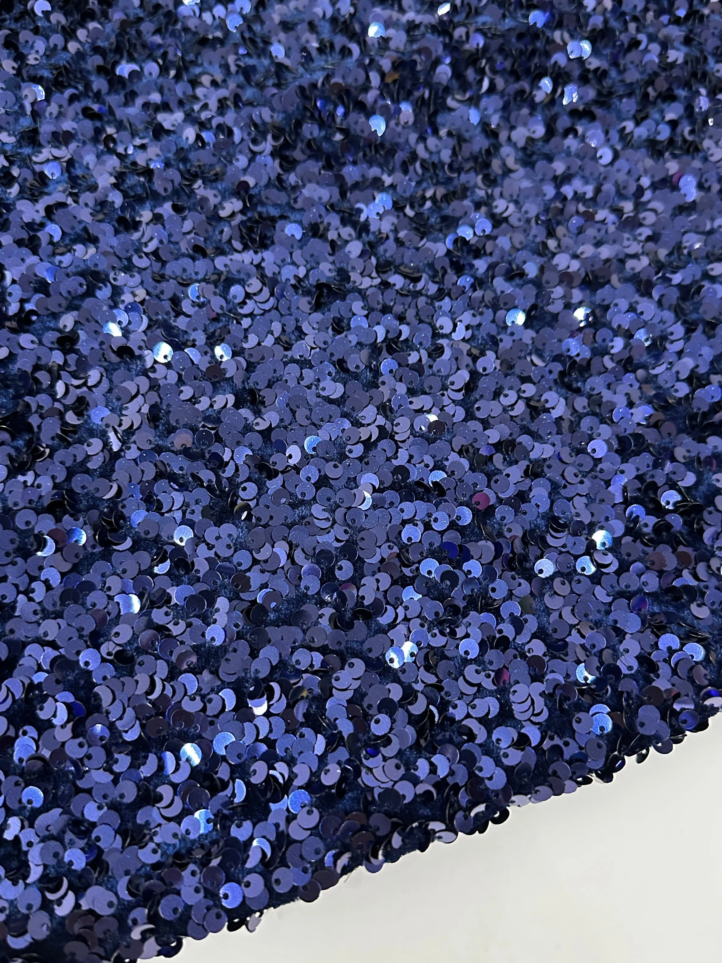 Navy Blue Sequin on Velvet - Image 8