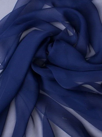 Navy Chiffon