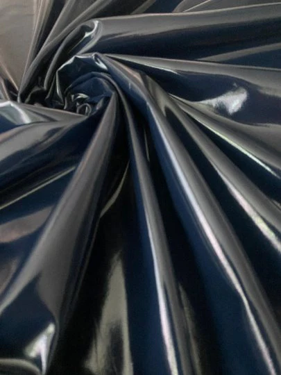 Navy Glossy Stretch Patent Leather/Latex - Image 4