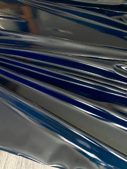 Navy Glossy Stretch Patent Leather/Latex - Image 6