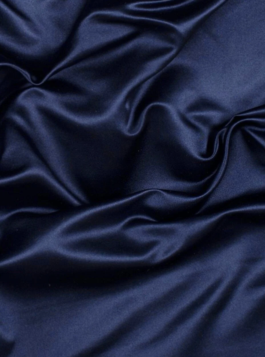 Navy Blue Satin
