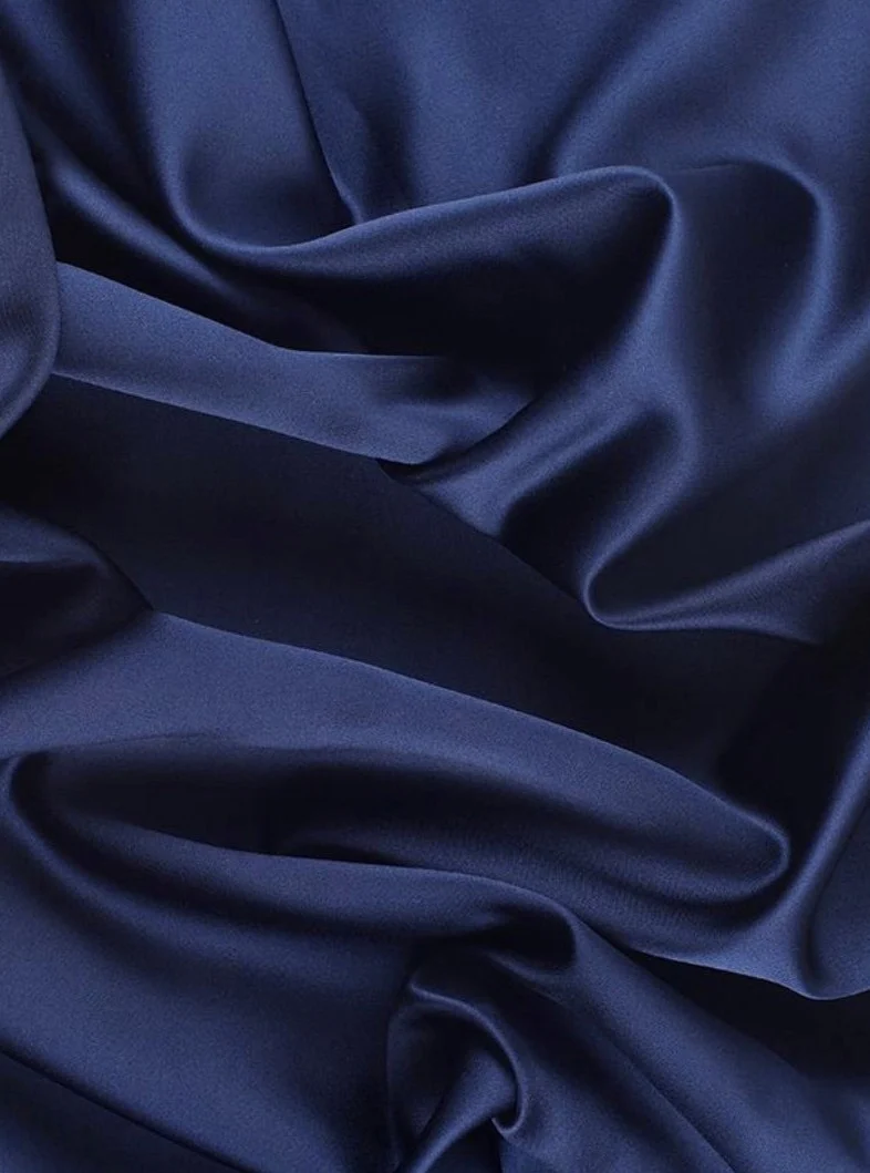 Navy Blue Satin - Image 4