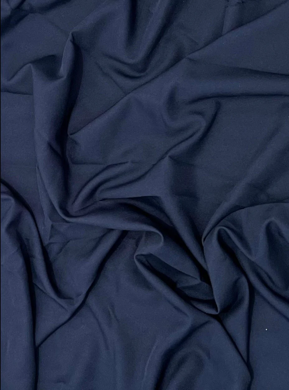 Navy Poly Poplin - Image 3