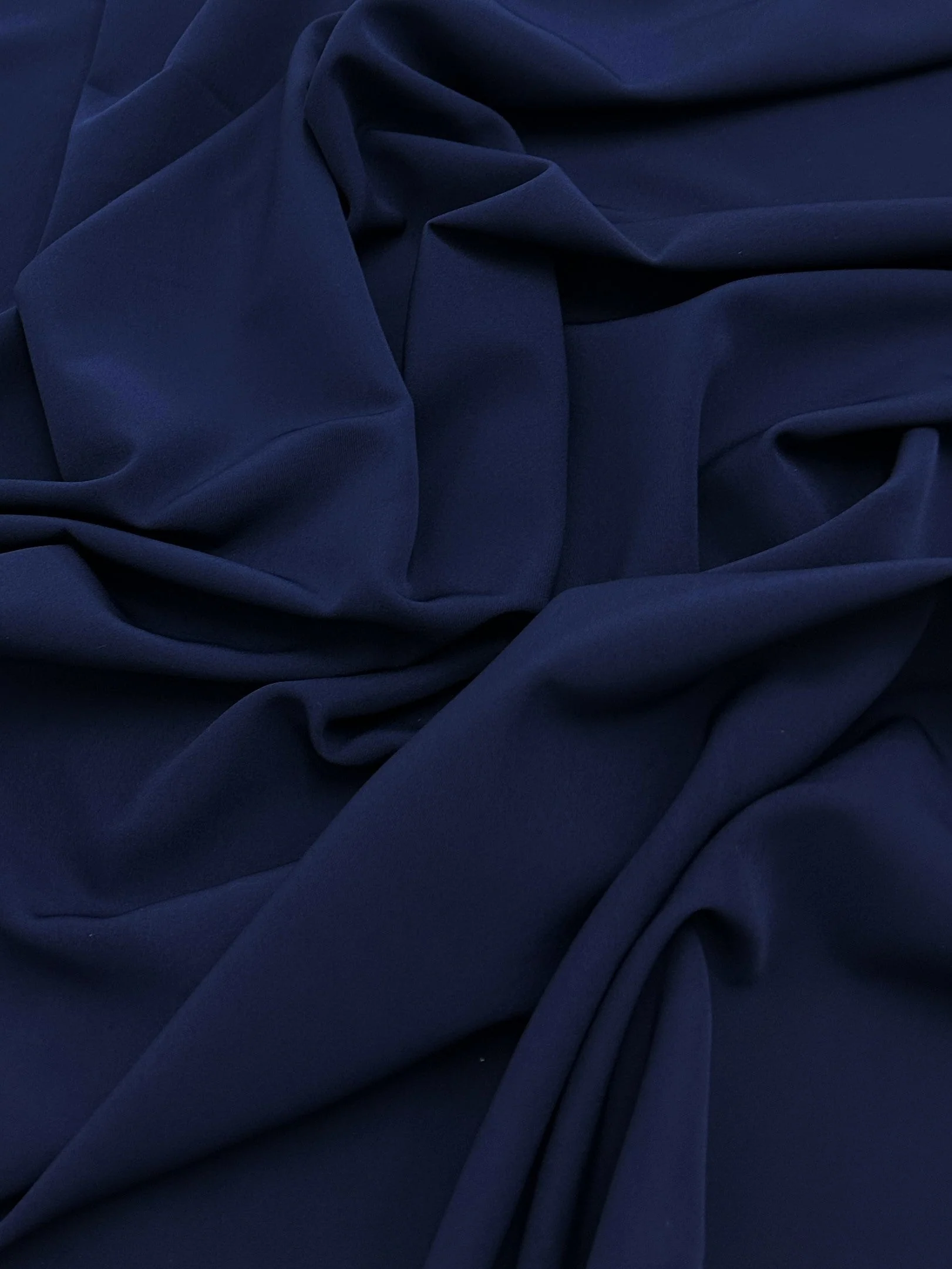 Navy Stretch Crepe - Image 7