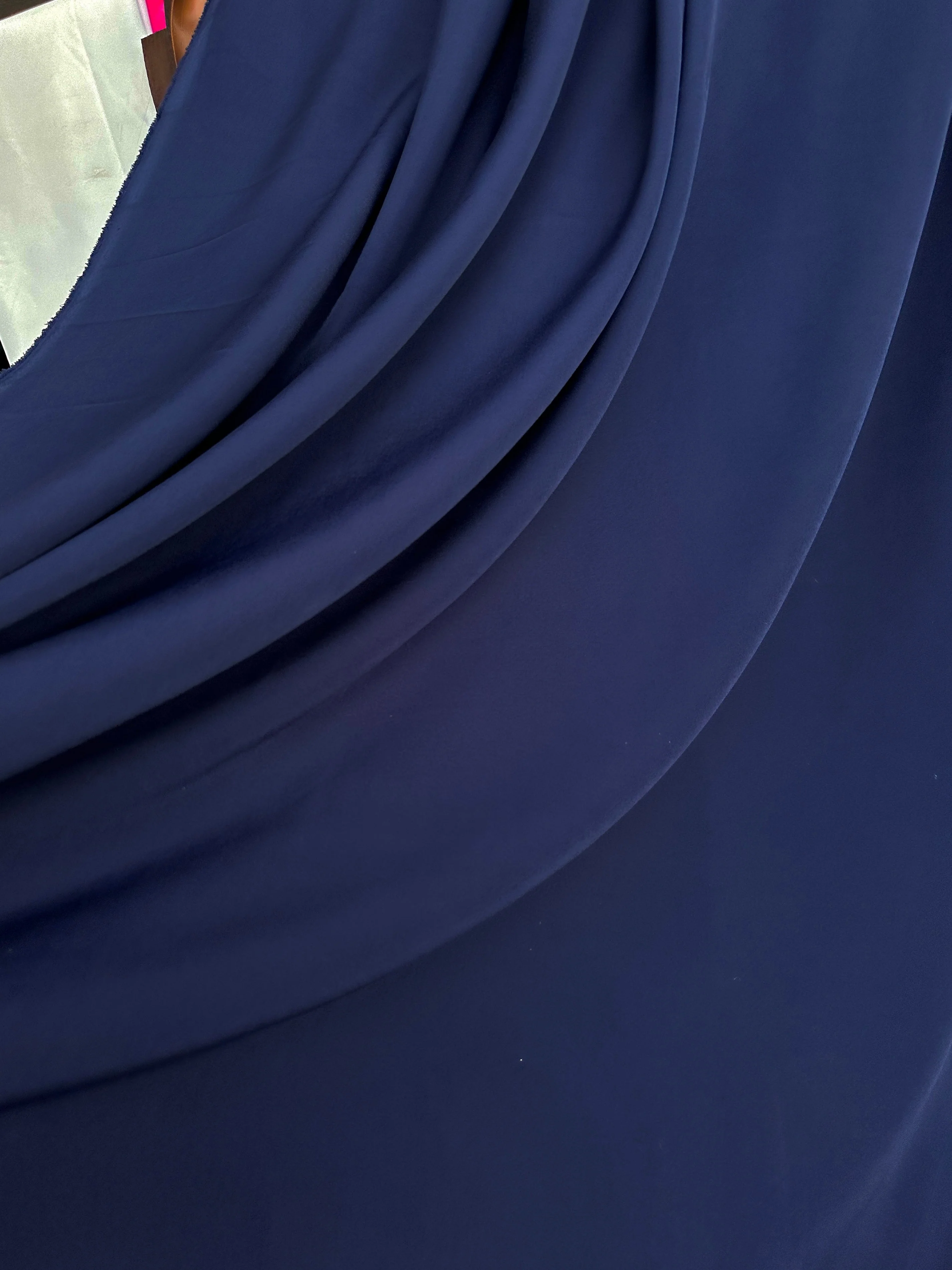 Navy Stretch Crepe - Image 8