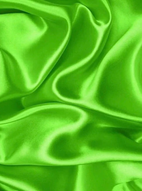 Neon Green Duchesse Satin