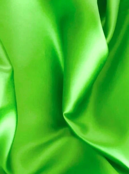 Neon Green Duchesse Satin - Image 2